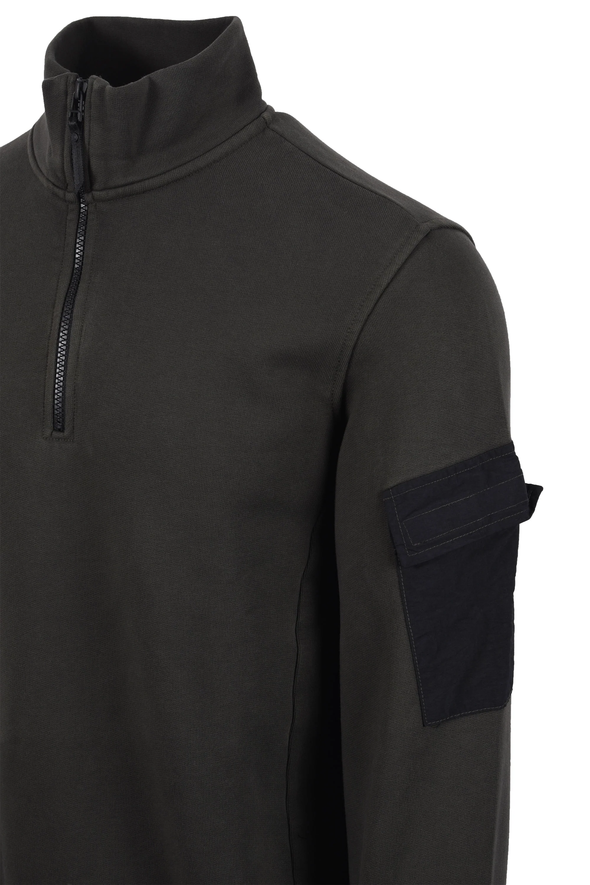 Ma.strum Half Zip Logo Sweat Oil Slick - Image 3