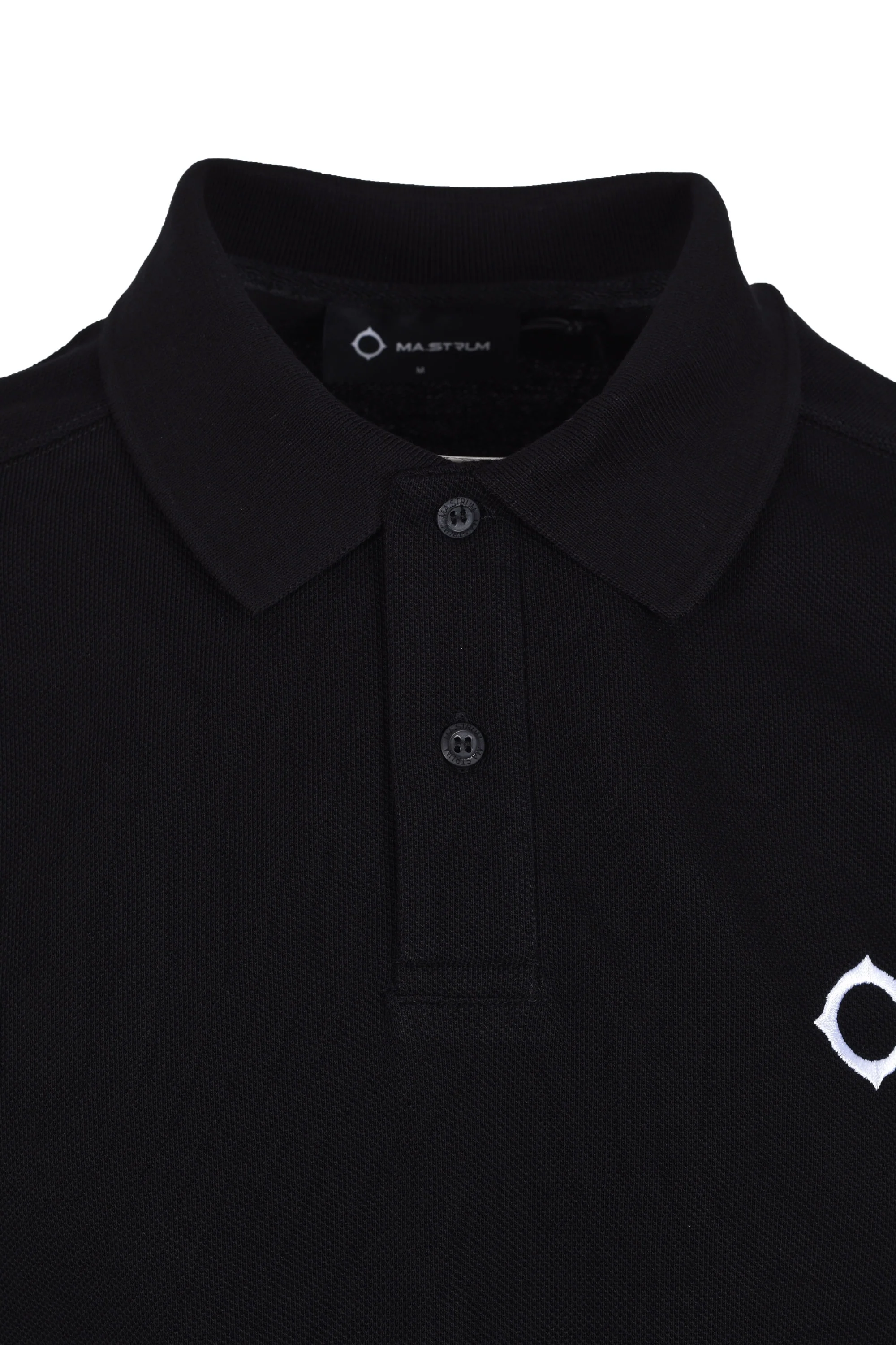 Ma.strum Ss Pique Polo Shirt Jet Black - Image 2