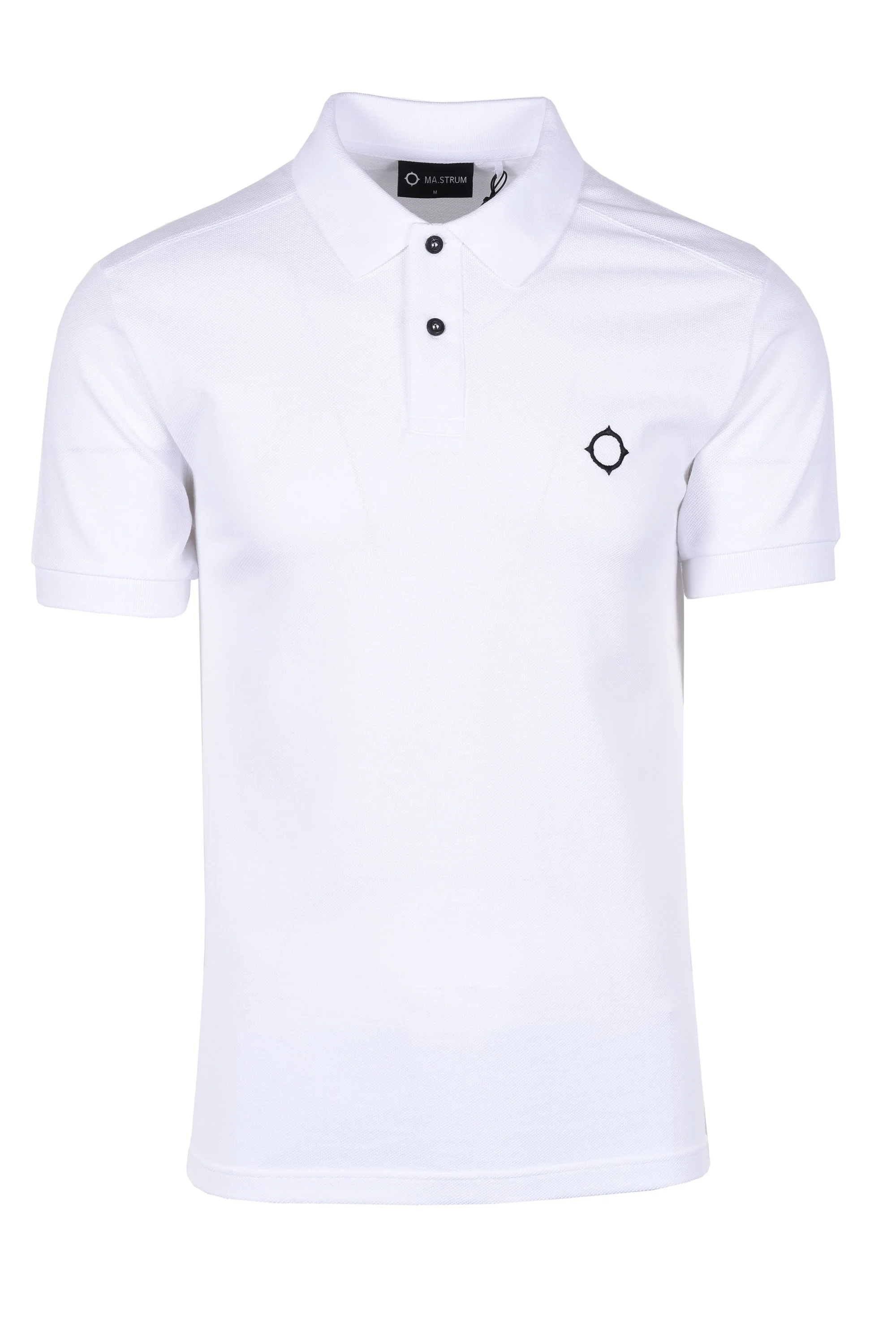 Ma.strum SS Pique Polo Shirt White