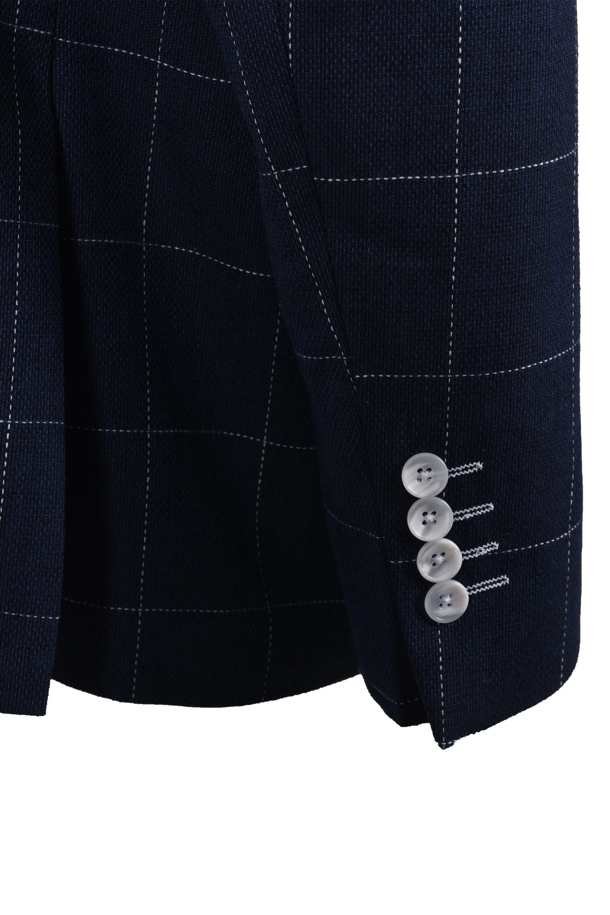Mazzelli Jacket Blue Check - Image 4