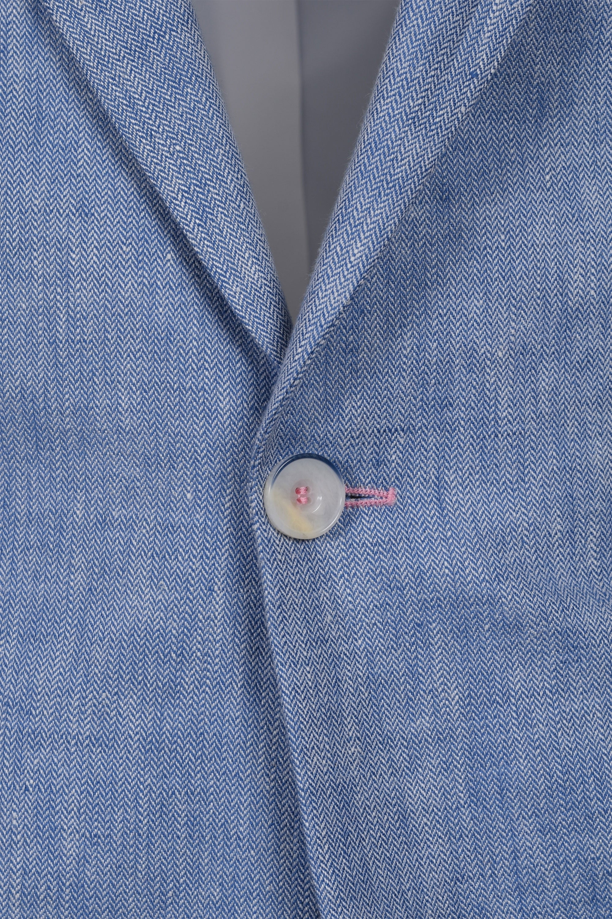 Mazzelli Linen Jacket Light Blue - Image 4