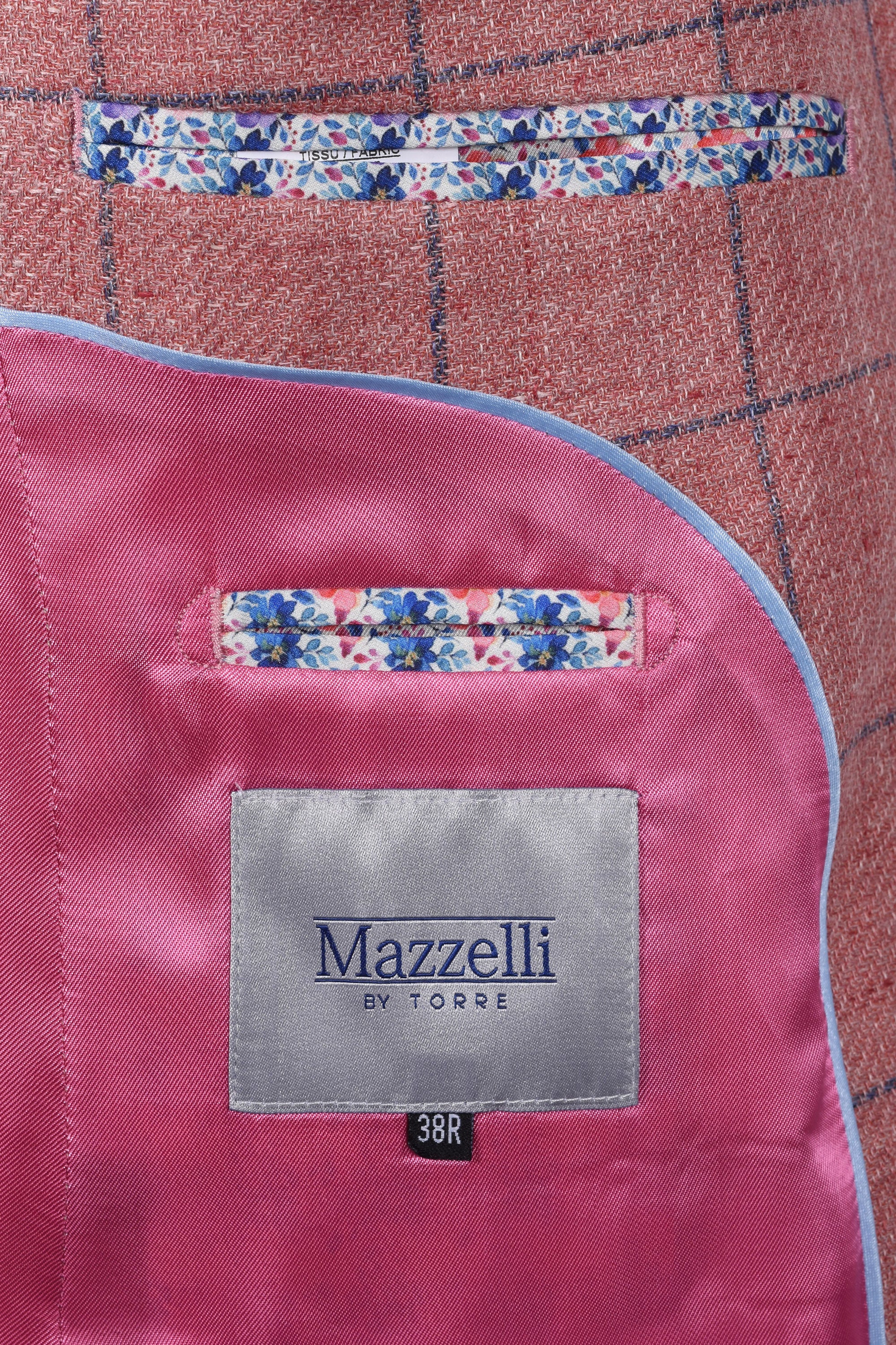 MAZZELLI JACKET PINK/BLUE CHECK - Image 4