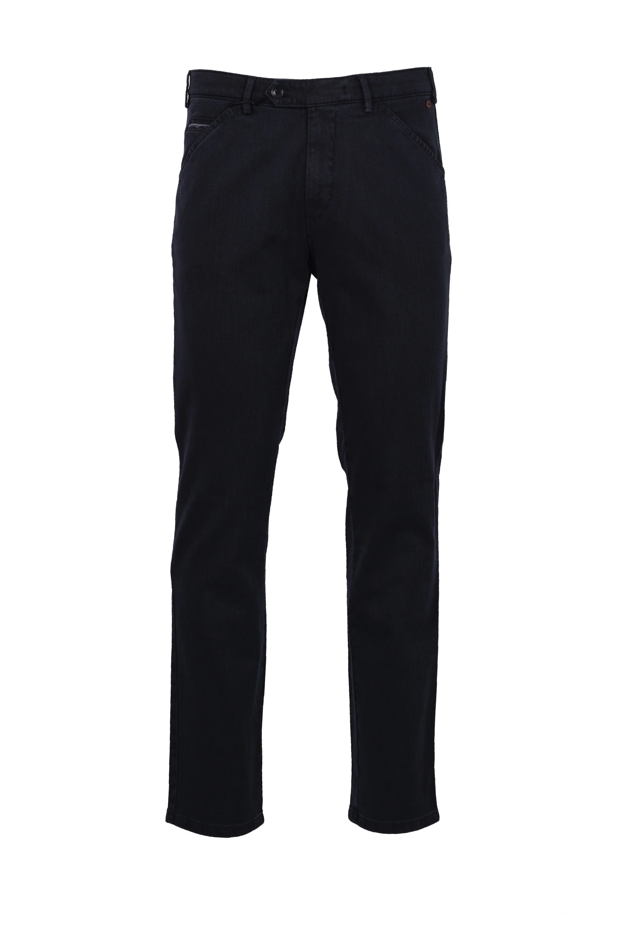 Meyer Chicago Cotton Trouser Navy - Image 2