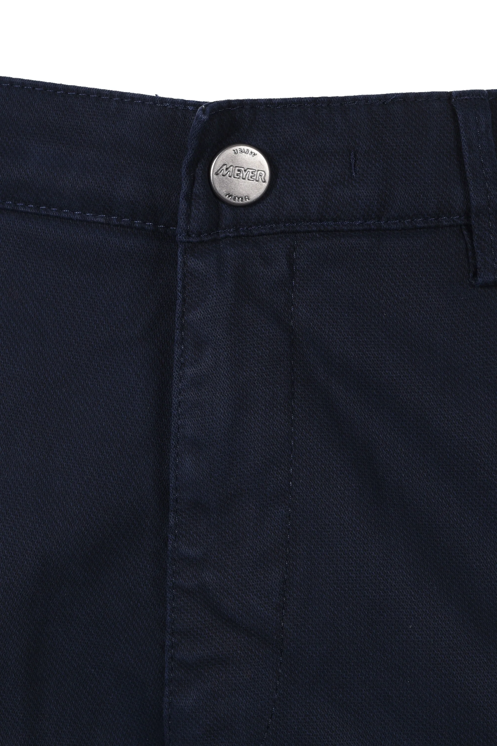 Meyer Chicago Cotton Trouser Navy - Image 3