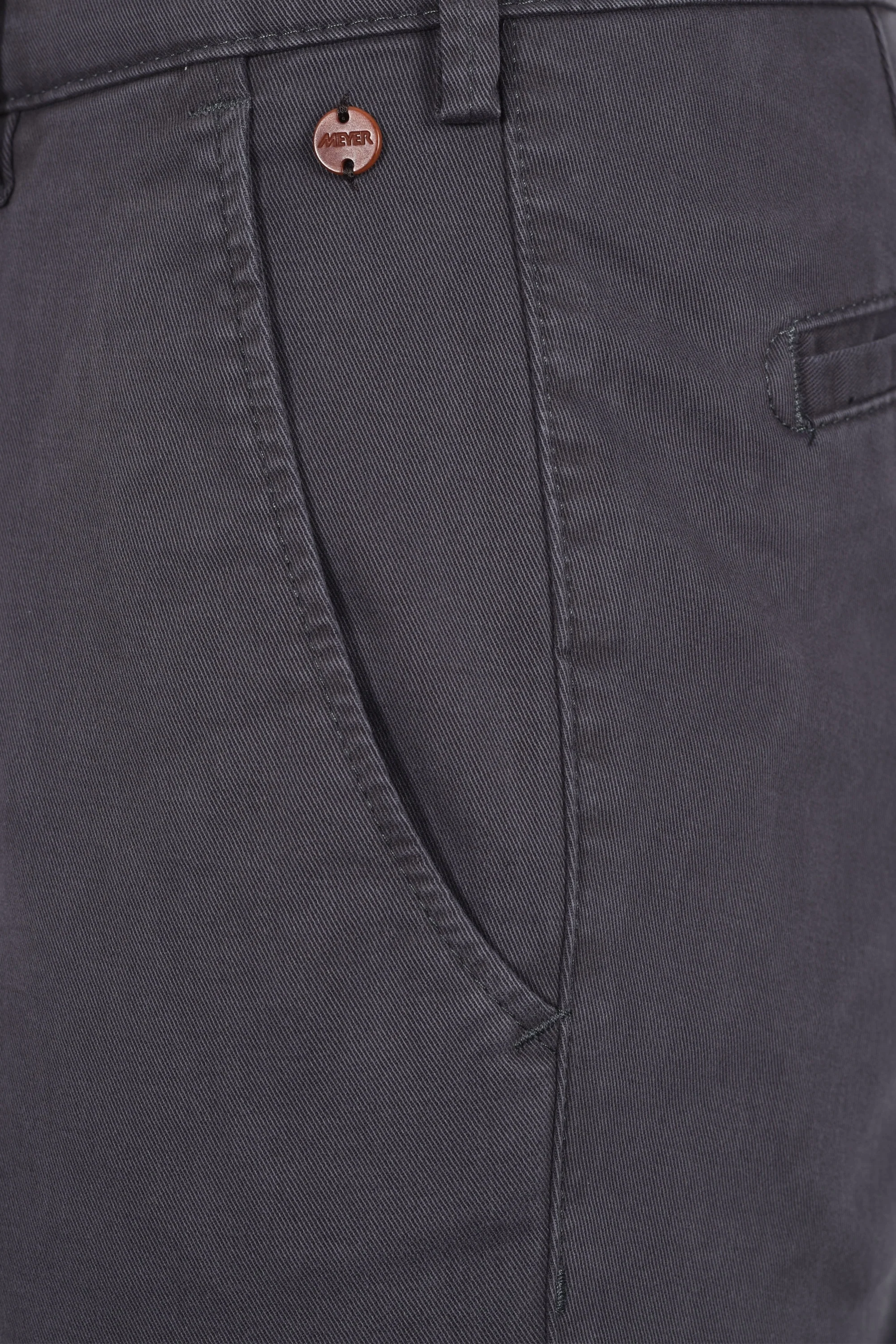Meyer Roma Cotton Trouser Charcoal - Image 4