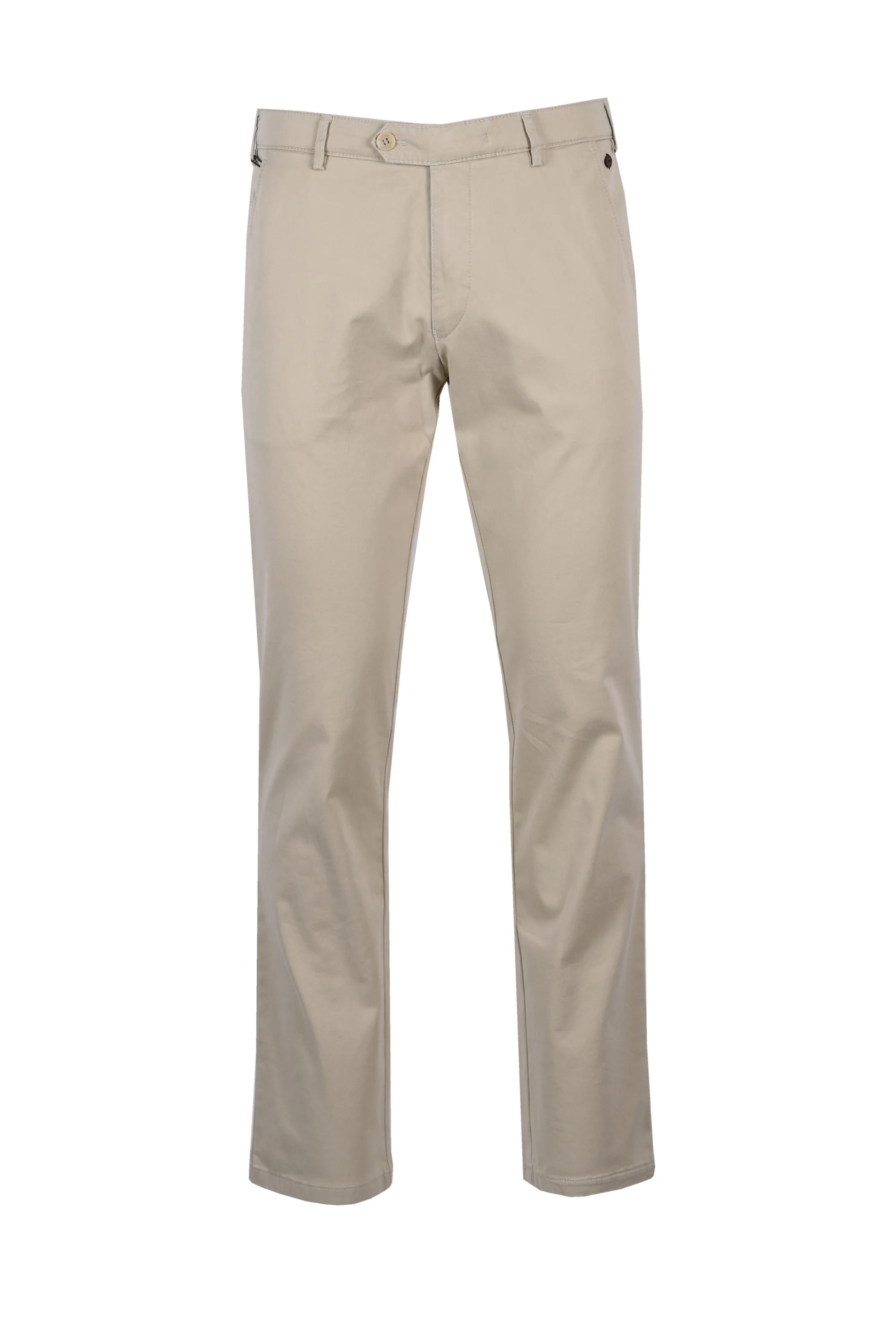 Meyer Roma Lightweight Cotton Trousers Stone - Image 2