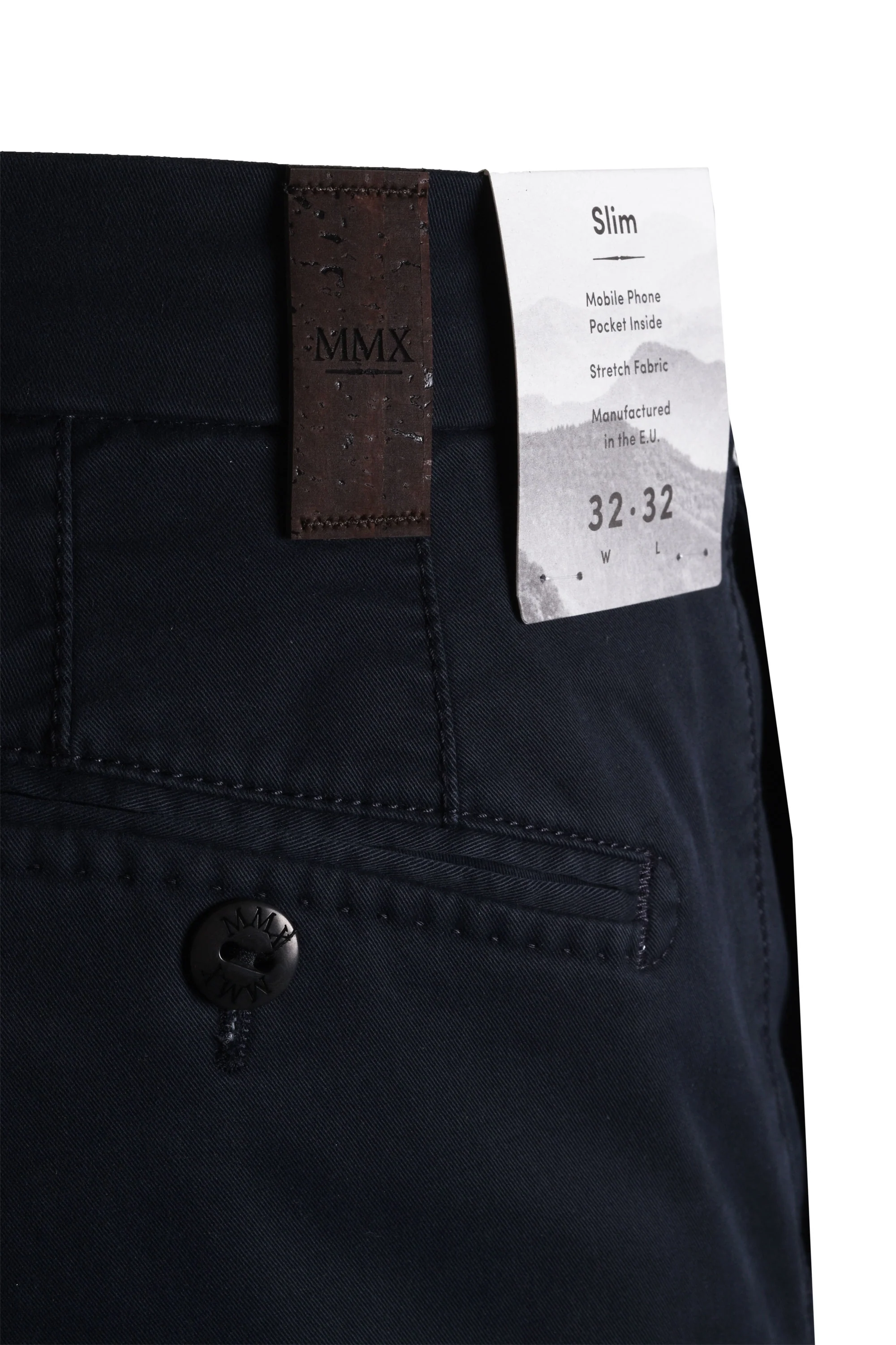Mmx Slim Fit Cotton Chino Navy - Image 5