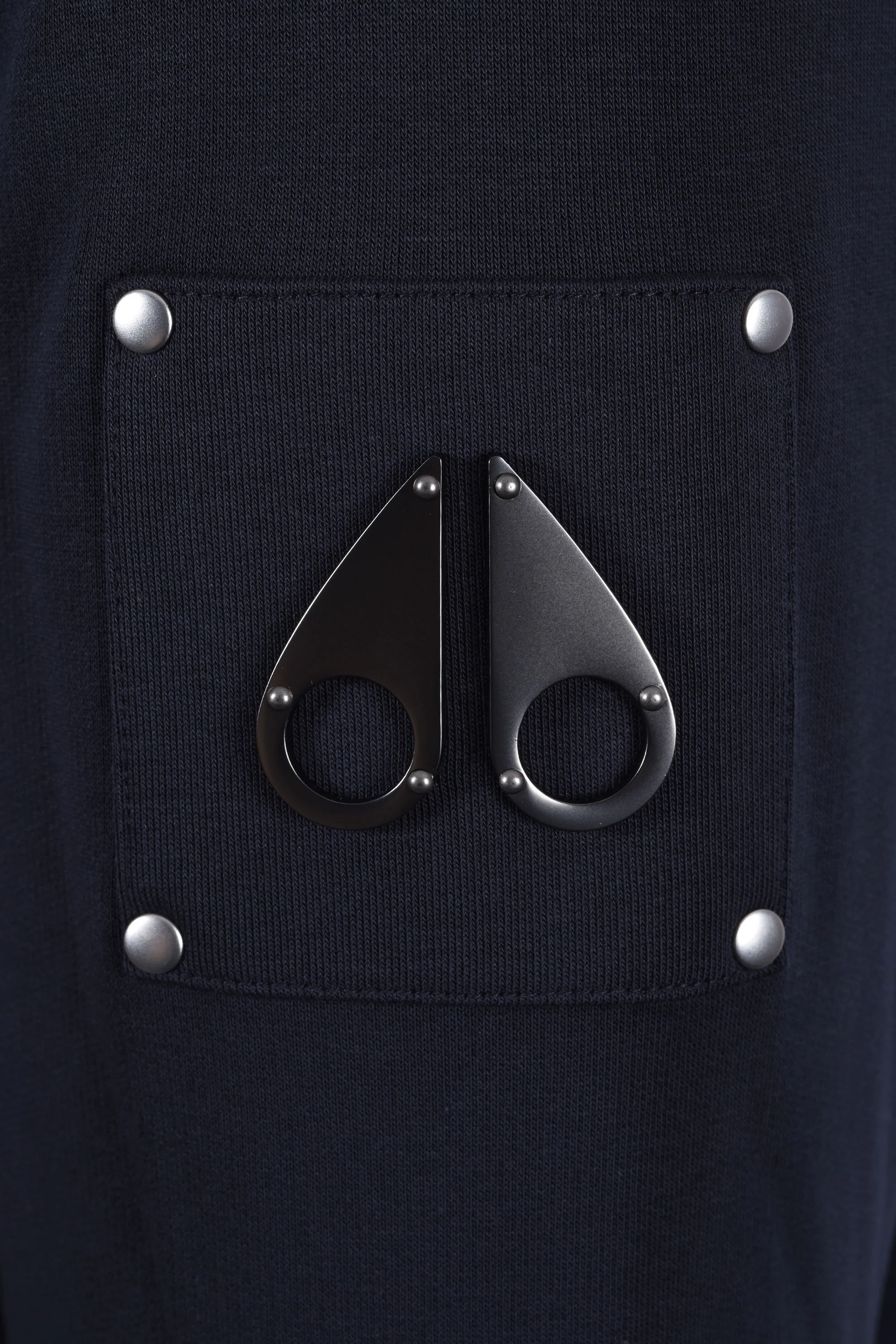 Moose Knuckles Classic Bunny Hooded Full Zip Navy - Image 3
