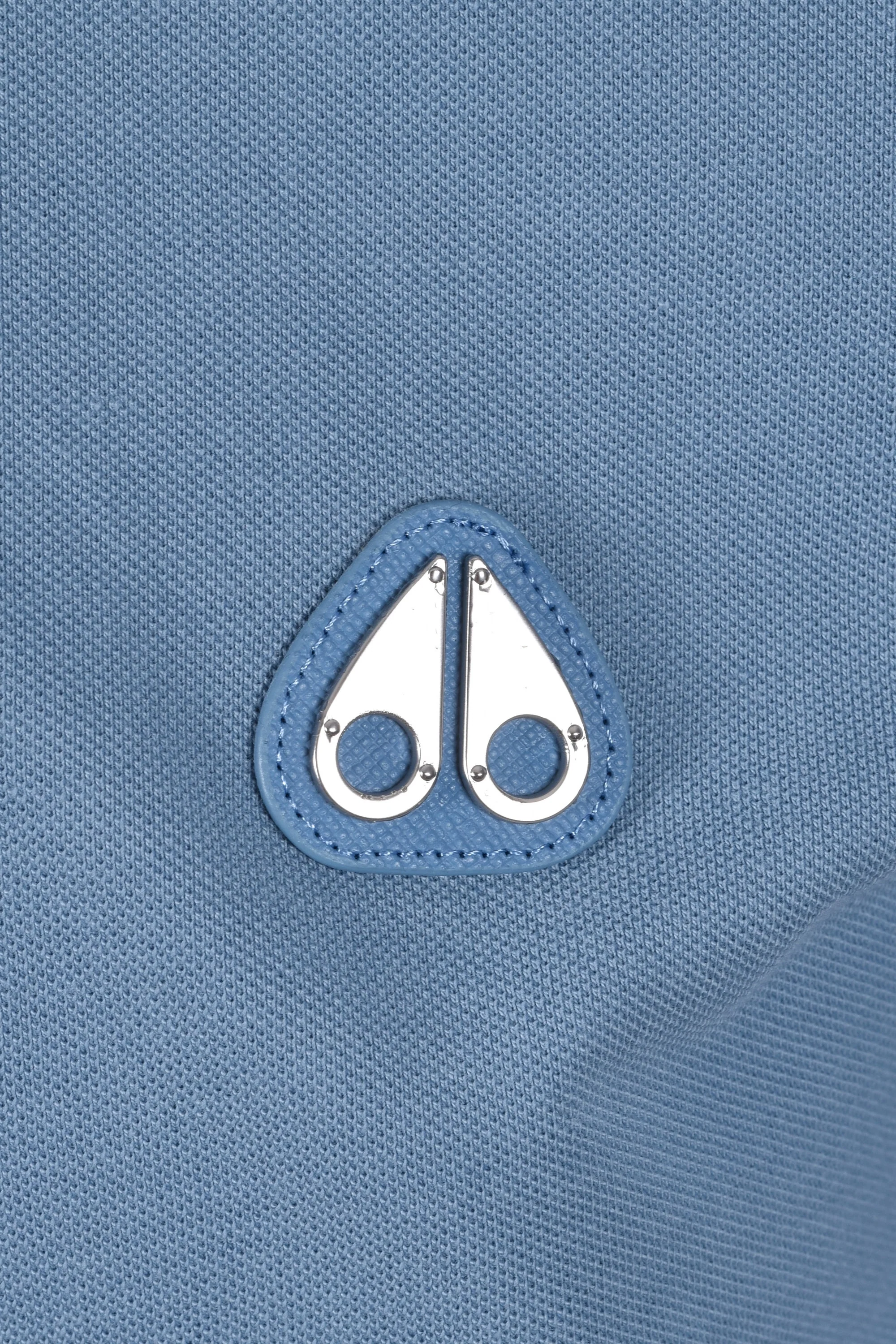 Moose Knuckles Everett Polo Shirt Sea - Image 3