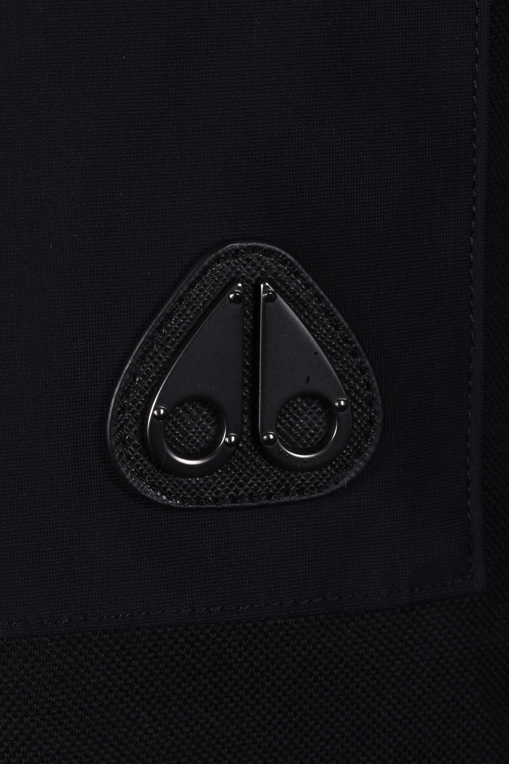 Moose Knuckles Dalon Long Sleeved Polo Shirt Black - Image 3