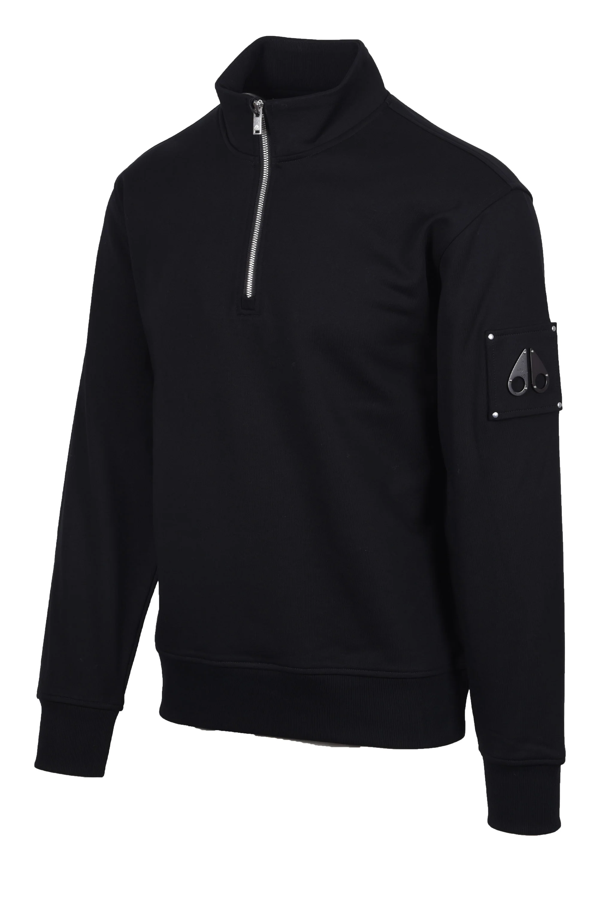 MOOSE KNUCKLES HARTSFIELD HALF ZIP BLACK - Image 2