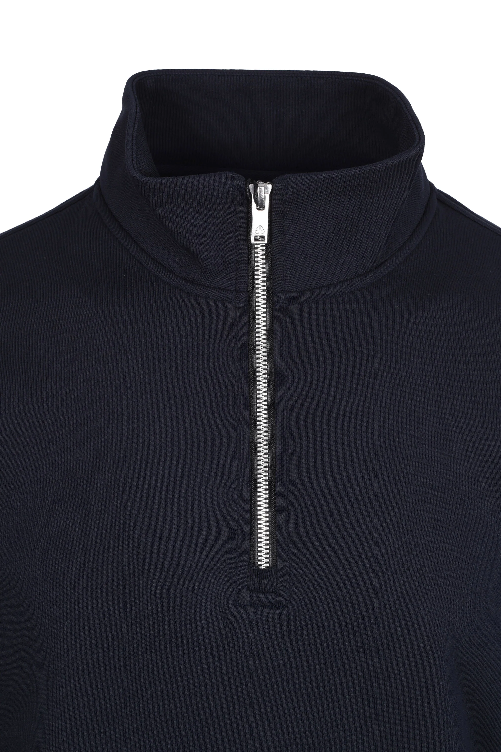 Moose Knuckles Hartsfield Half Zip Sweatshirt Navy - Image 2