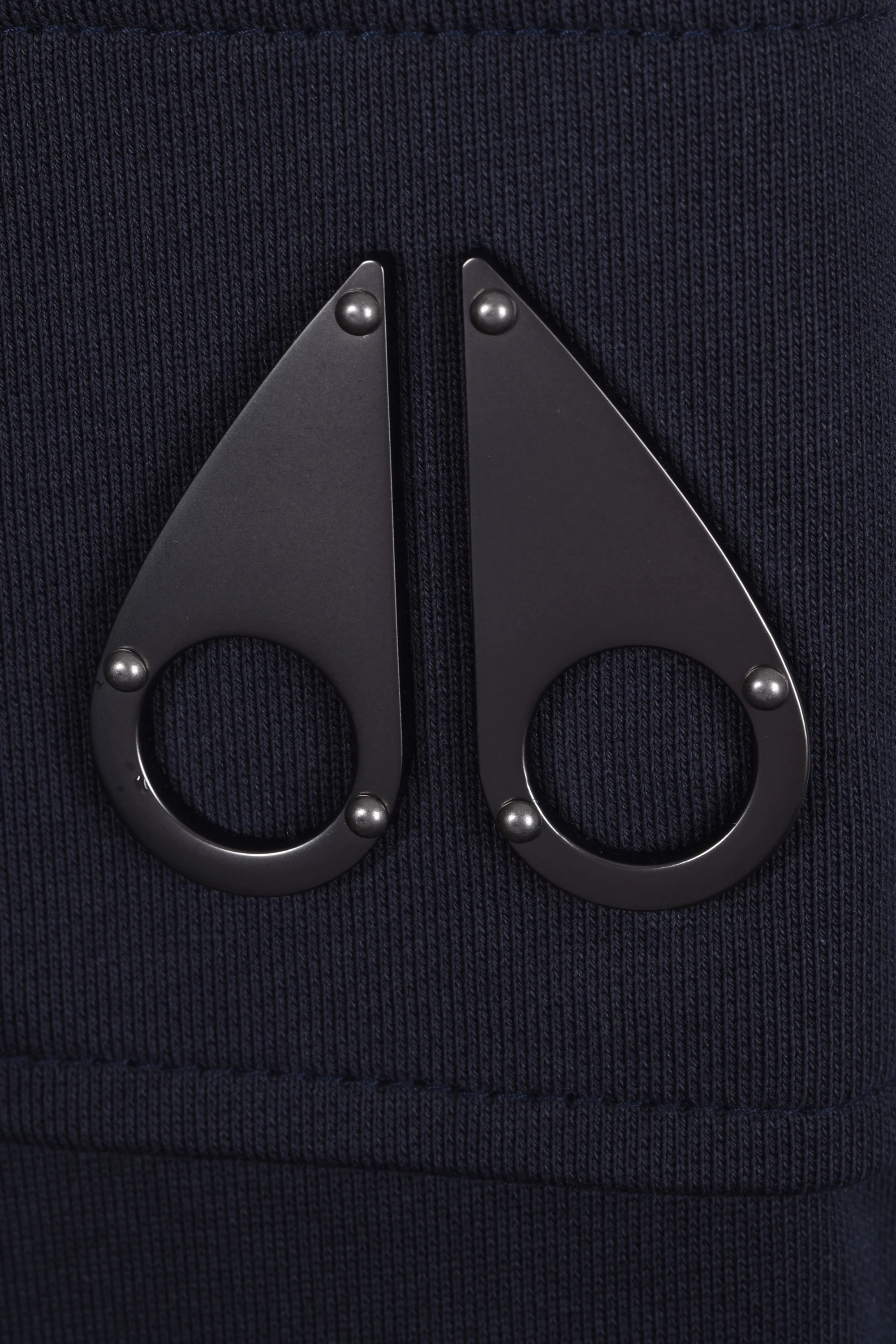 Moose Knuckles Hartsfield Half Zip Sweatshirt Navy - Image 5