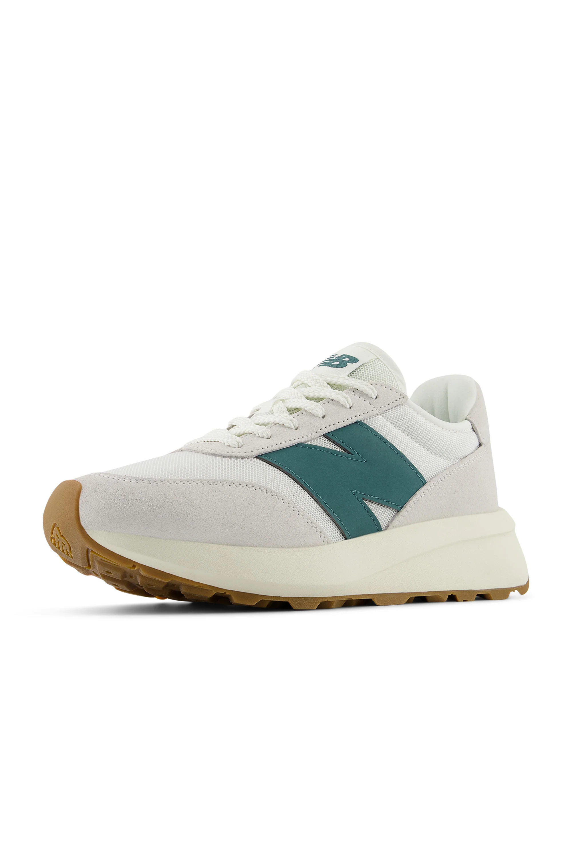 New Balance 370 Trainer Sea Salt & New Spruce - Image 10