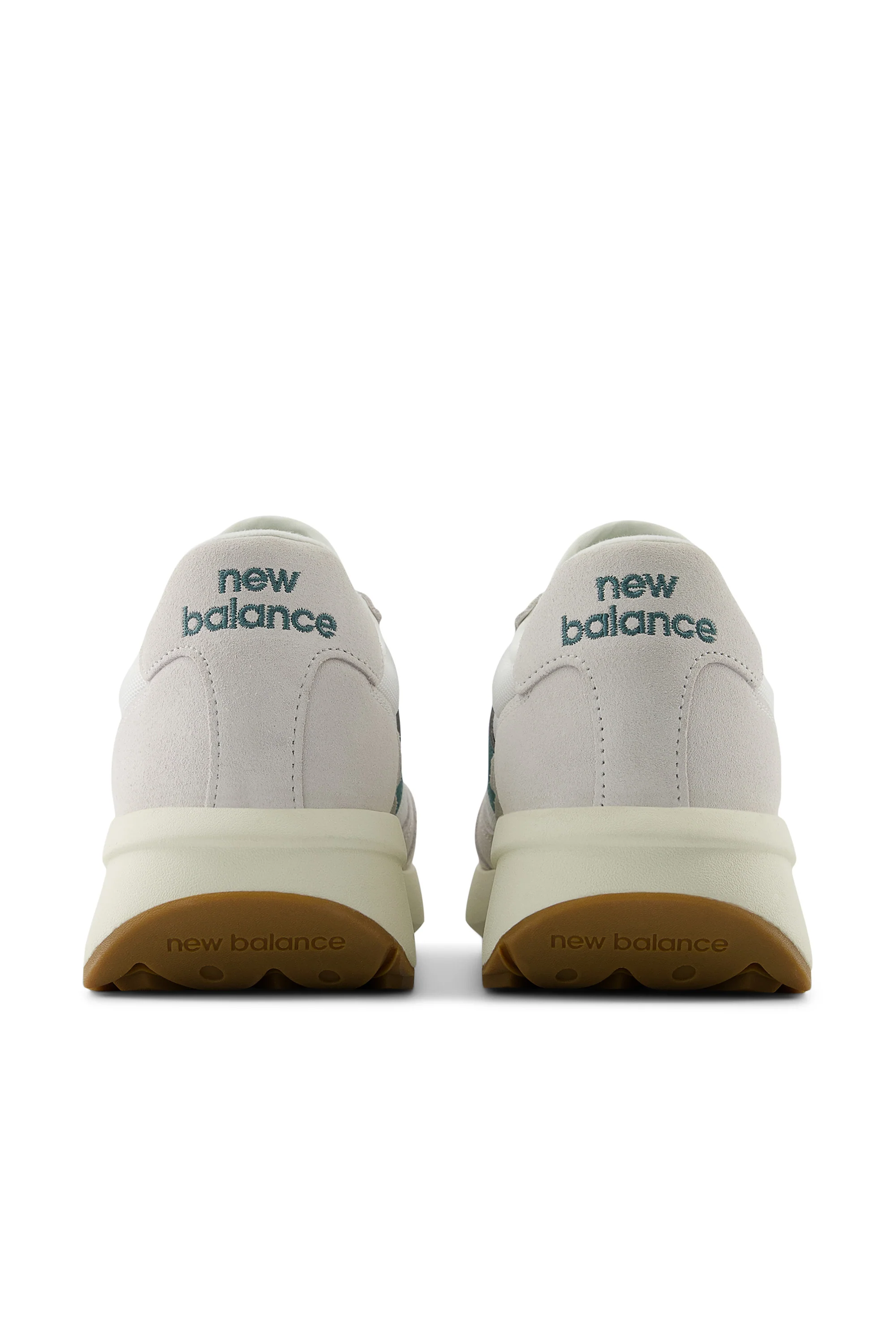 New Balance 370 Trainer Sea Salt & New Spruce - Image 6