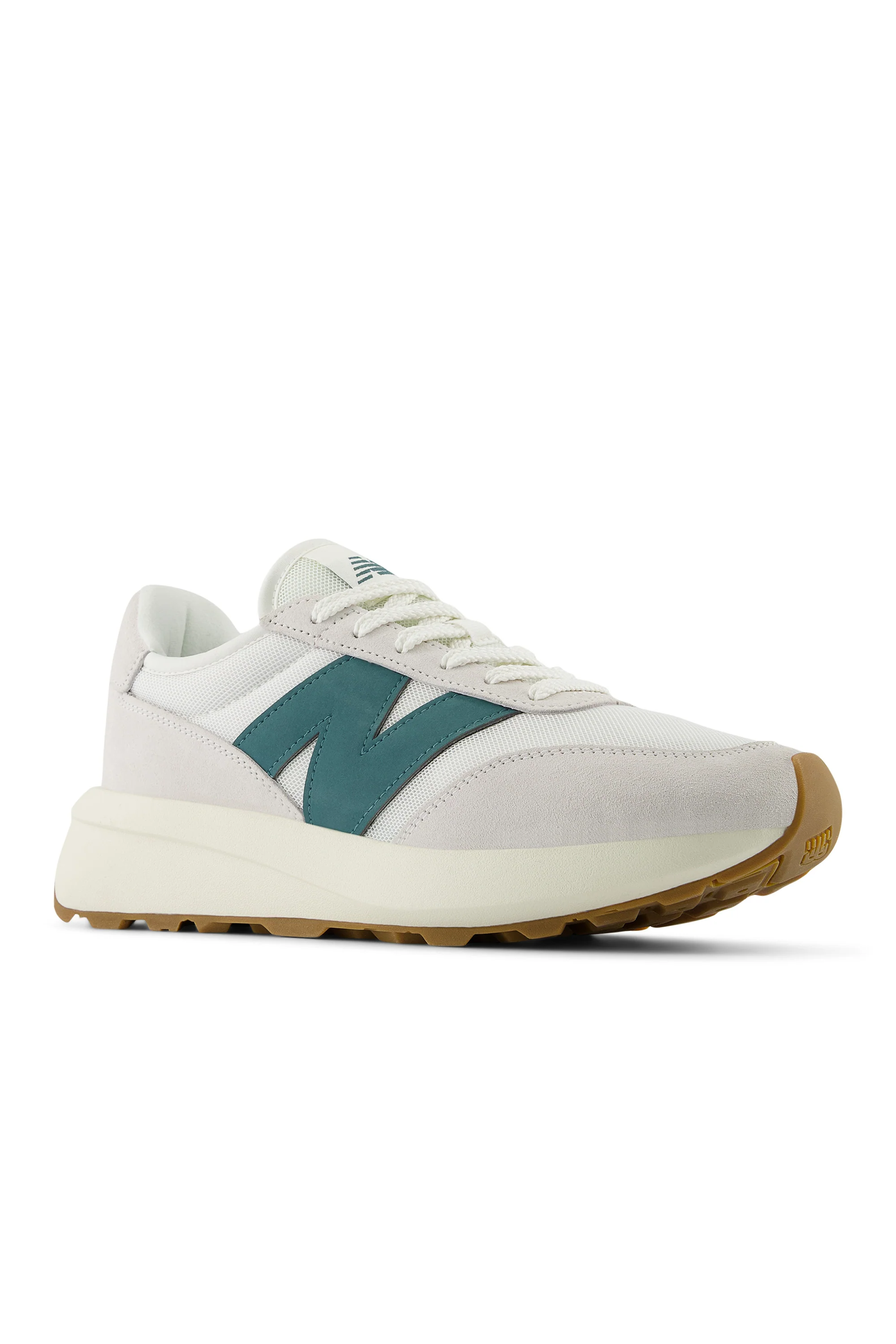 New Balance 370 Trainer Sea Salt & New Spruce - Image 7
