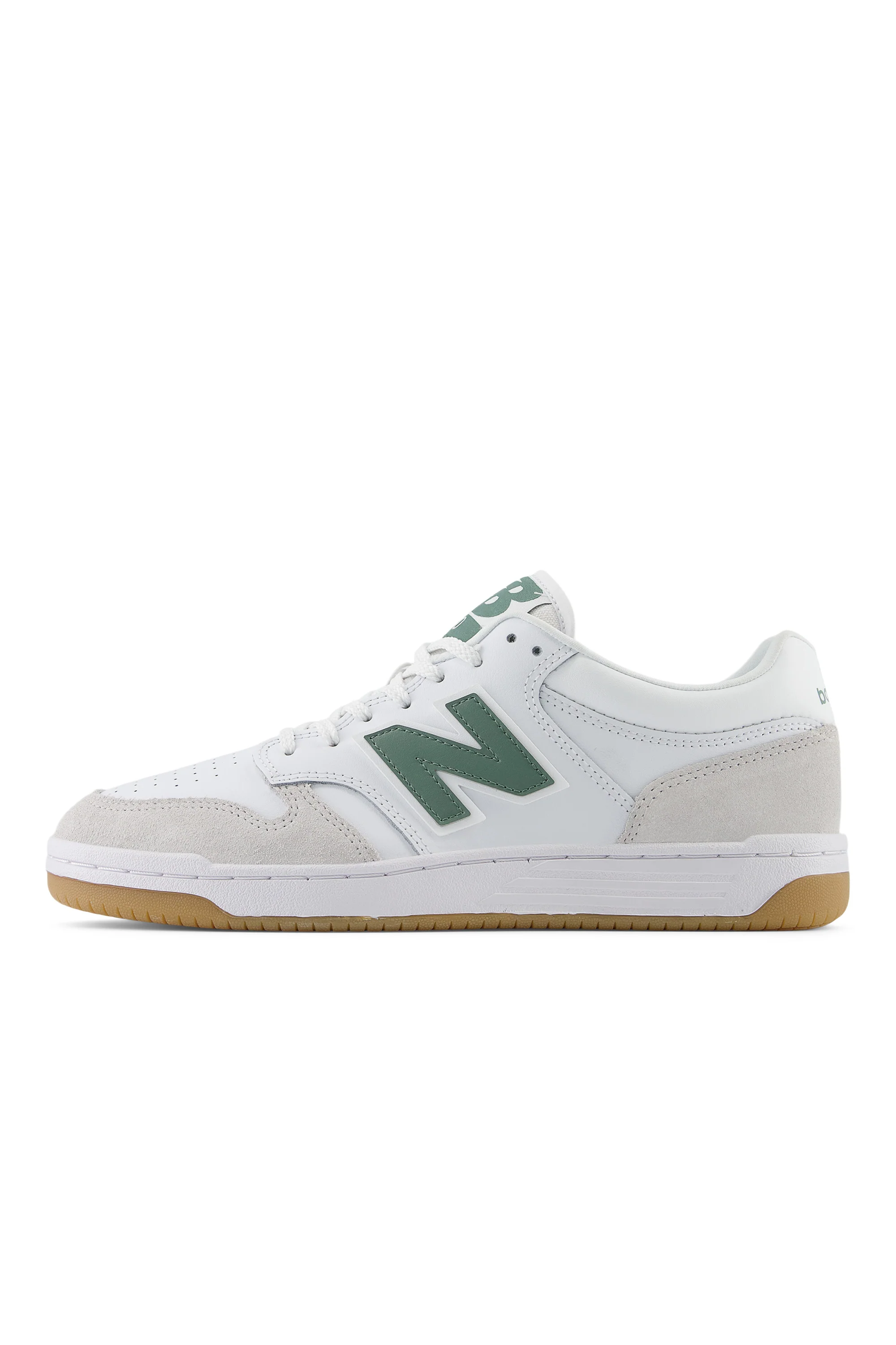 New Balance 480 Trainers White with Grey Matter - Image 6