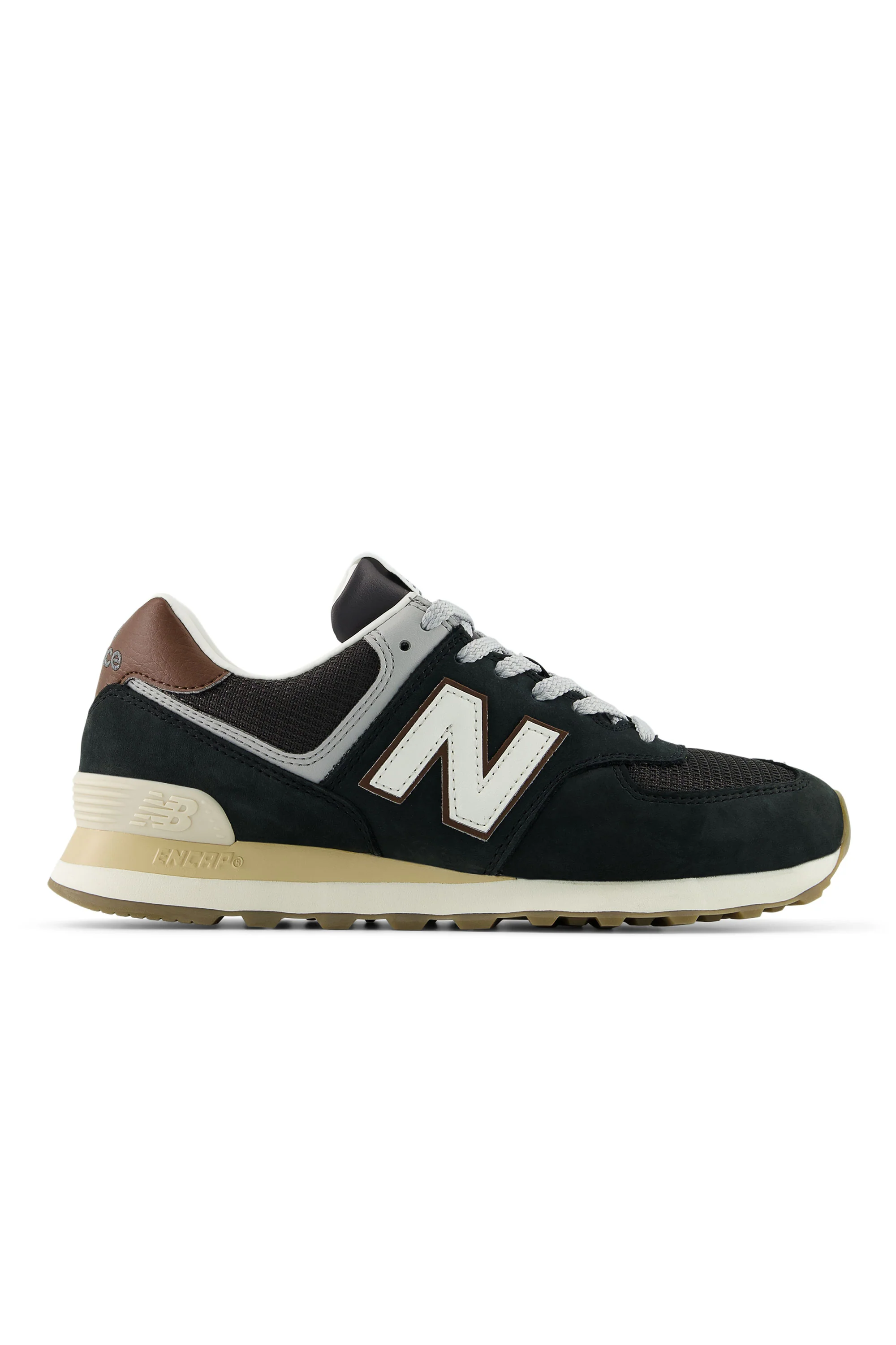 NEW BALANCE 574 TRAINER BROWN/DARK SILVER