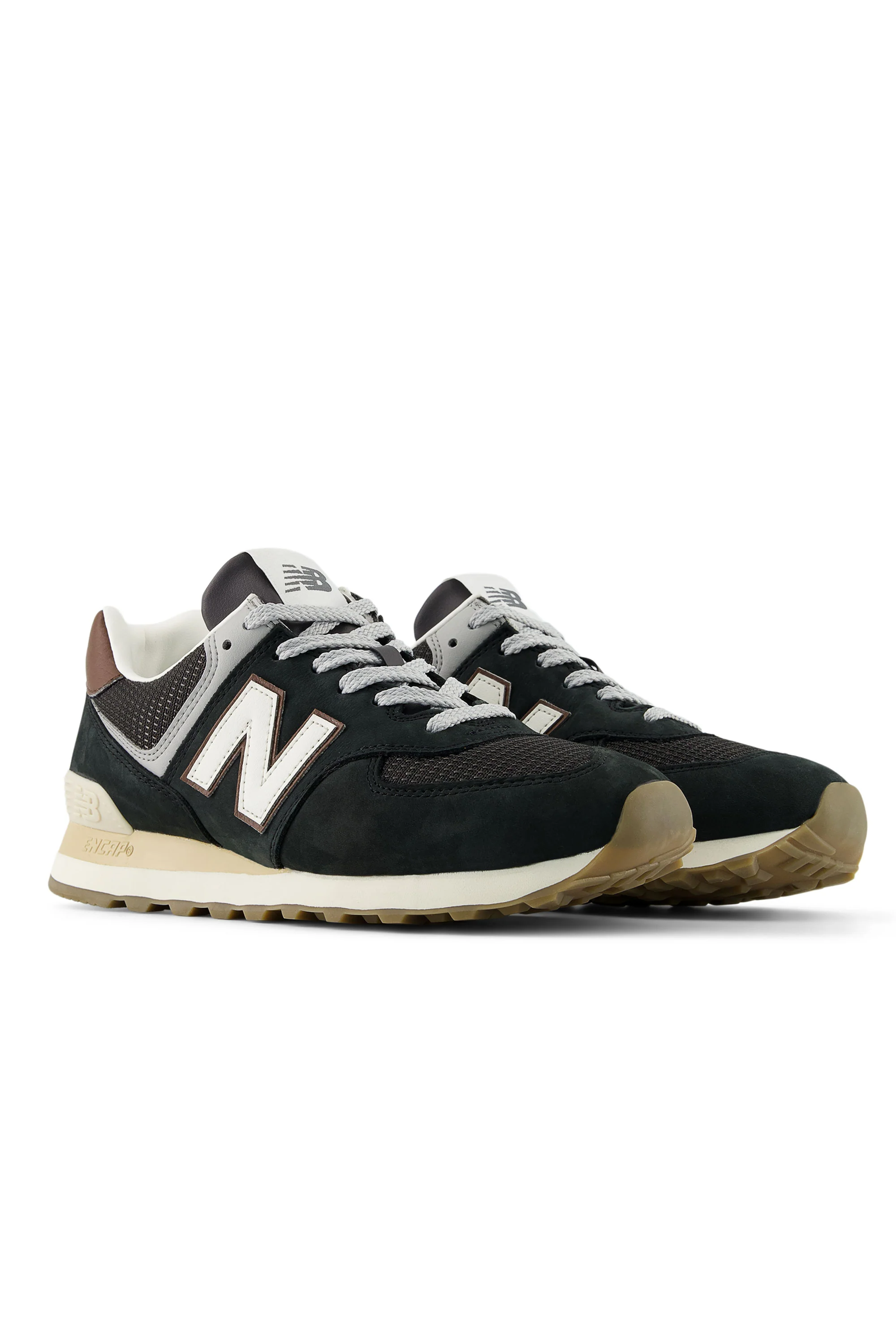 NEW BALANCE 574 TRAINER BROWN/DARK SILVER - Image 2