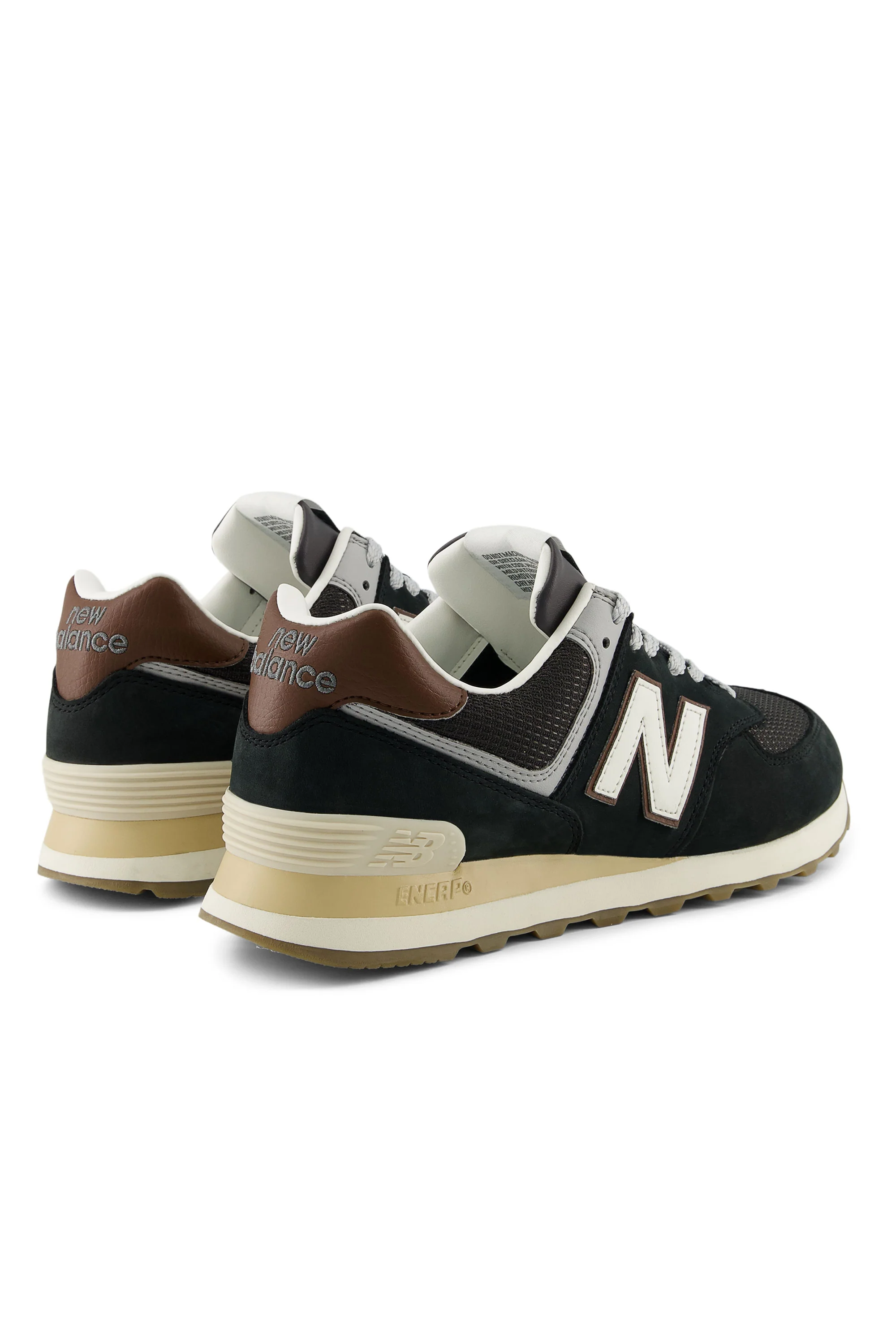 NEW BALANCE 574 TRAINER BROWN/DARK SILVER - Image 5