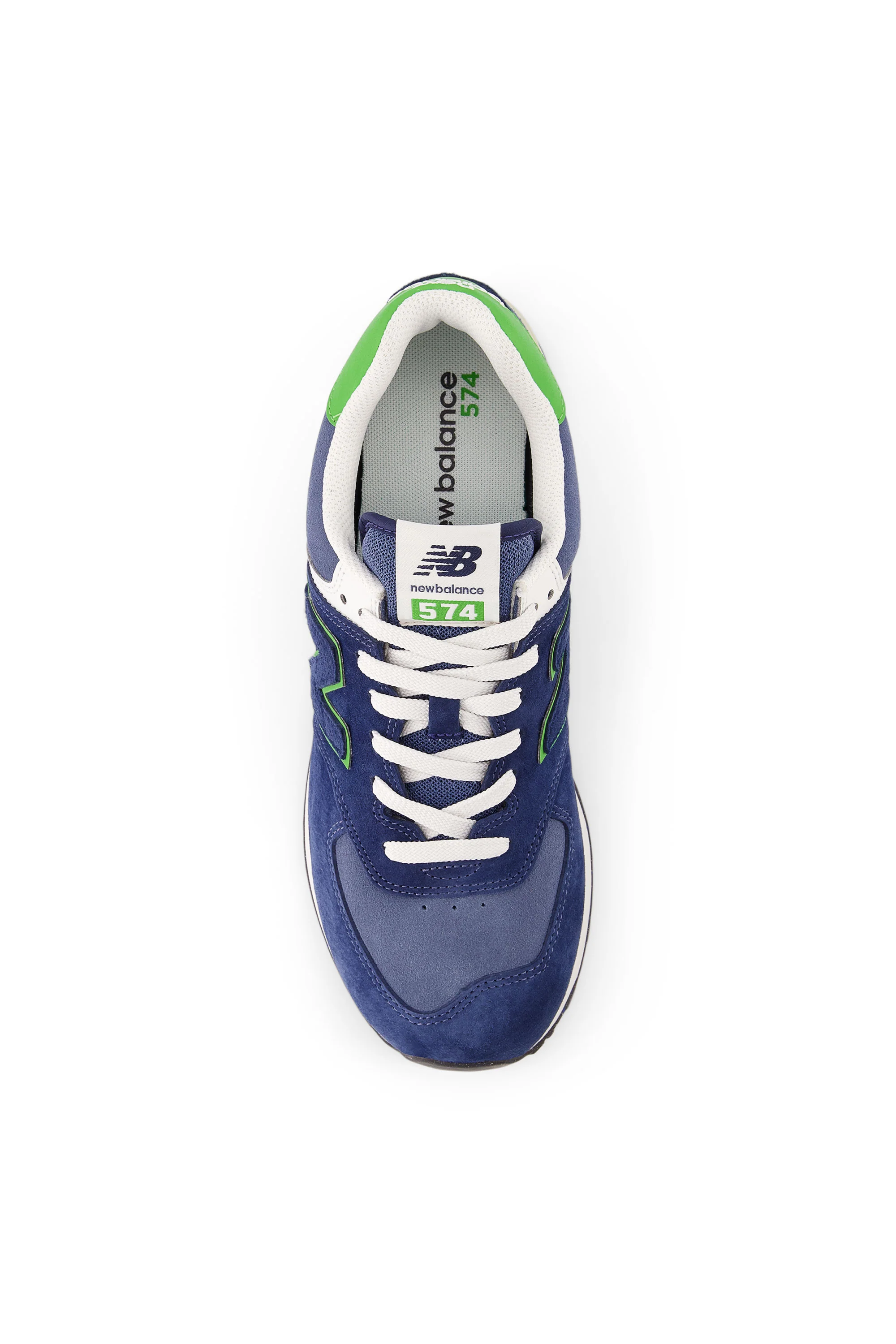 New Balance 574 Trainer Navy/Alpine Green - Image 3