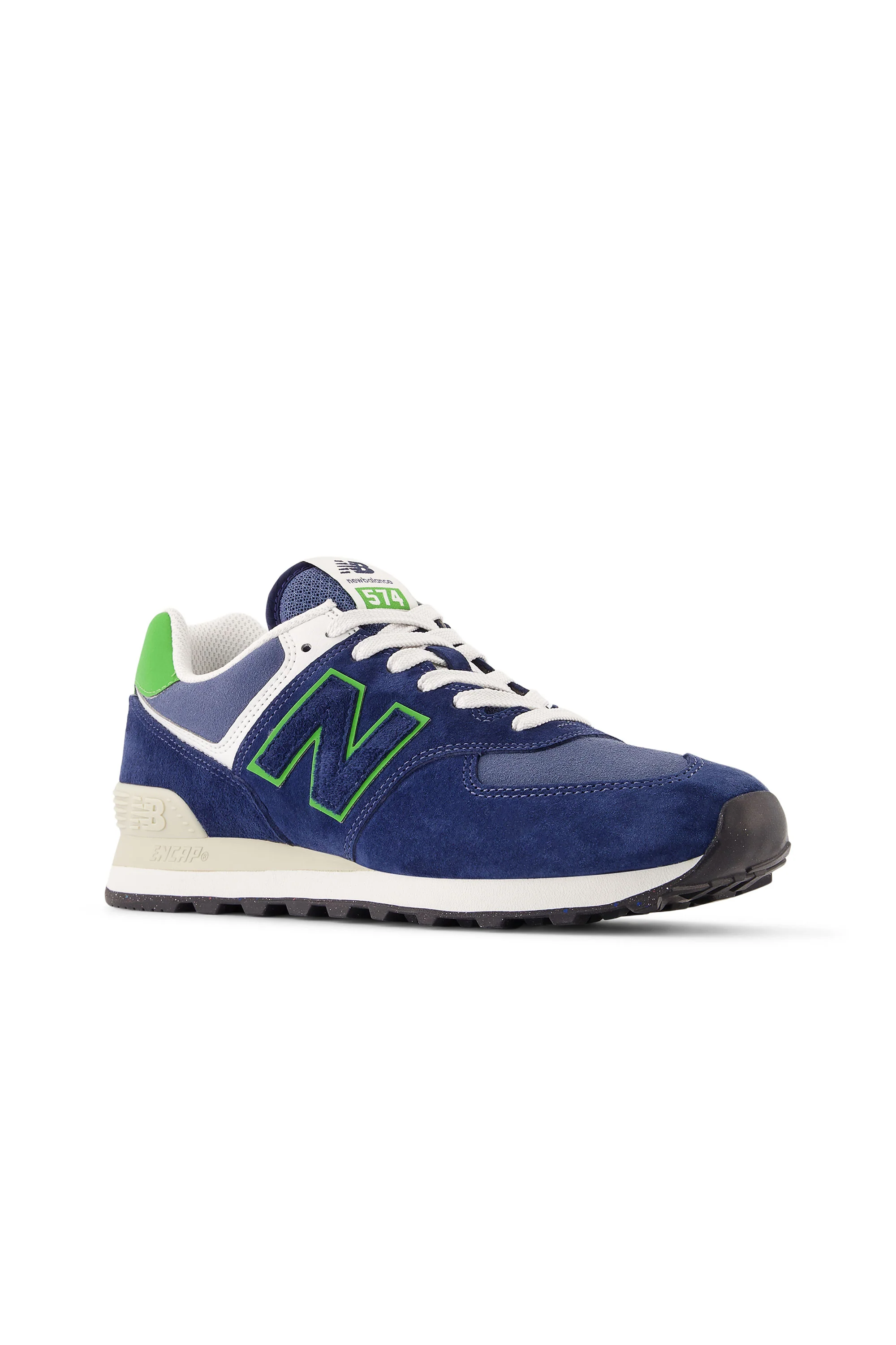 New Balance 574 Trainer Navy/Alpine Green - Image 4