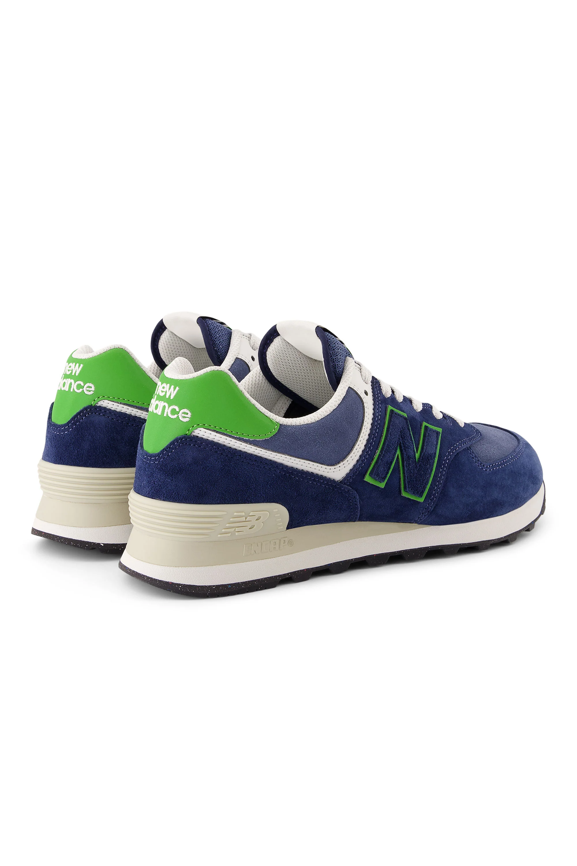 New Balance 574 Trainer Navy/Alpine Green - Image 5