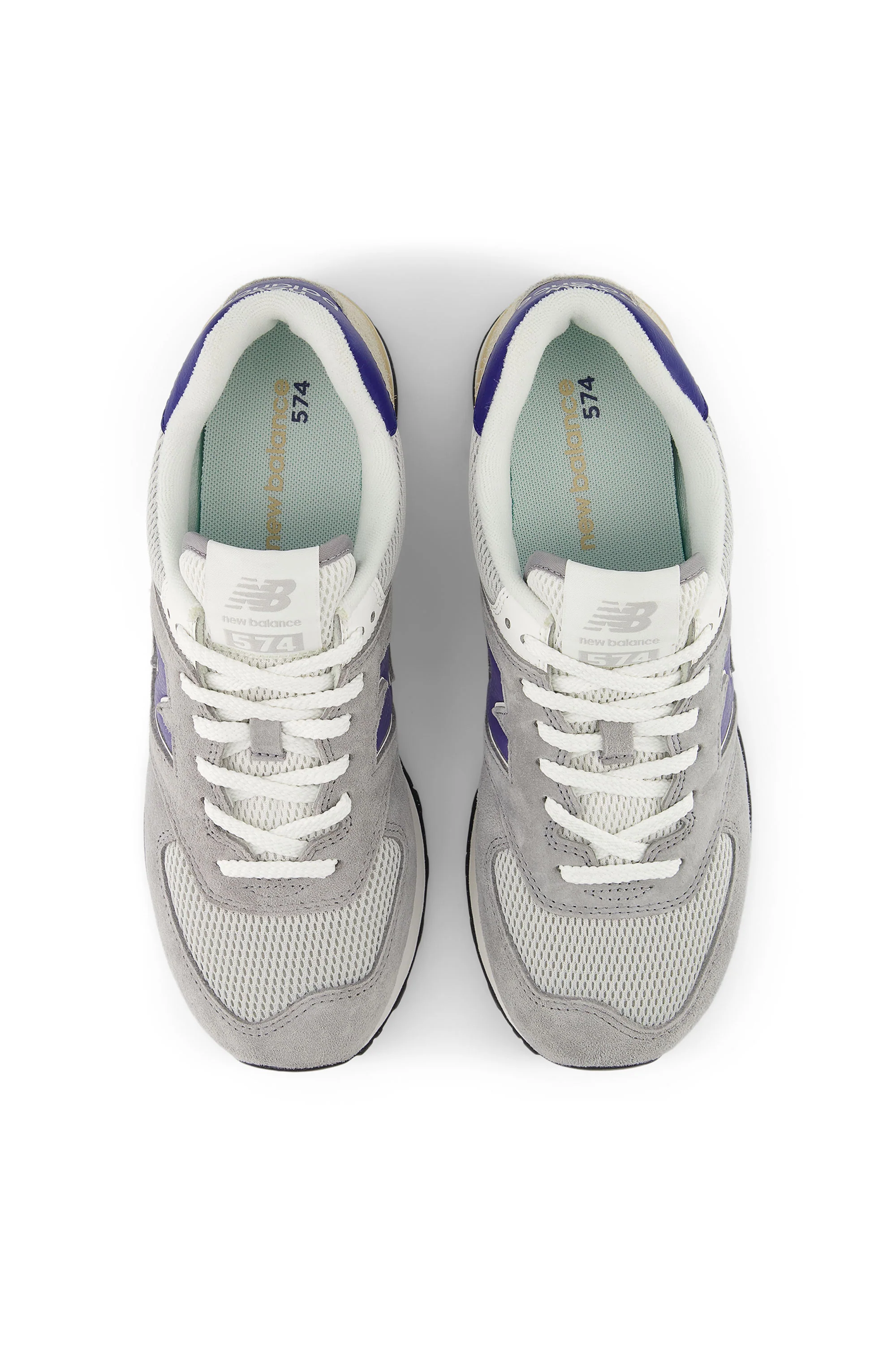 New Balance 574 Trainer Slate Grey/Rain Cloud - Image 3