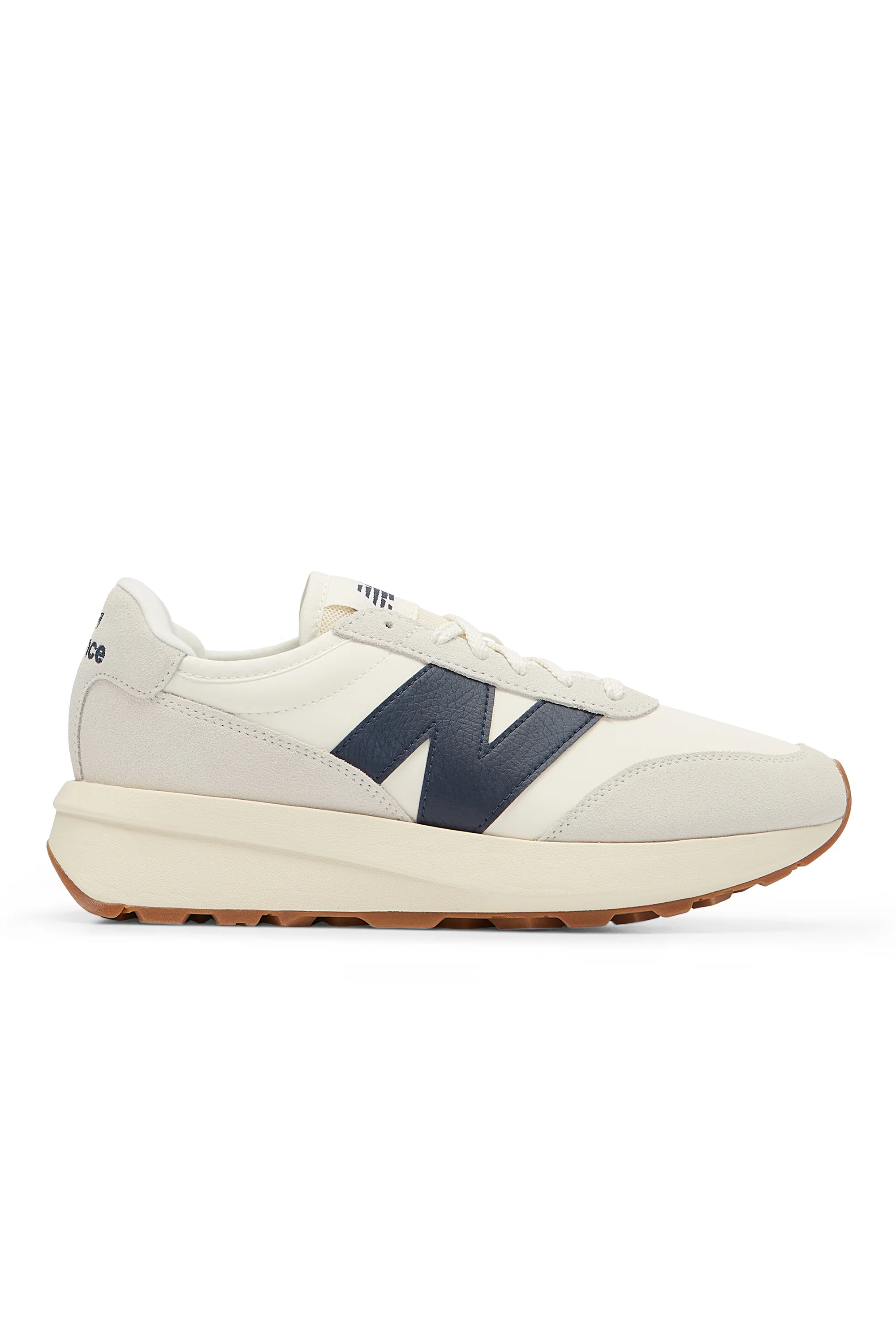 New Balance 370 Trainer Sea Salt & Navy