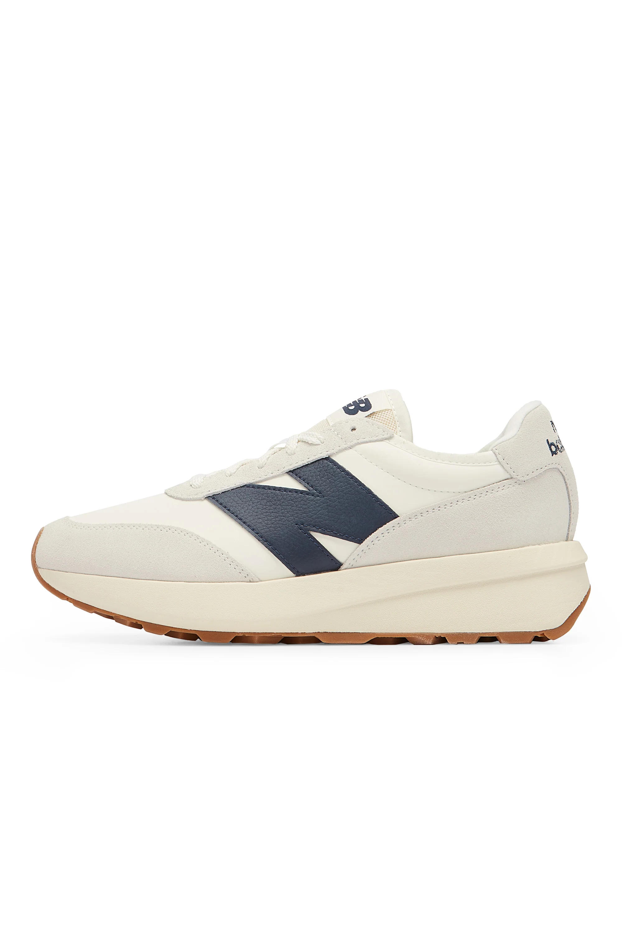 New Balance 370 Trainer Sea Salt & Navy - Image 5