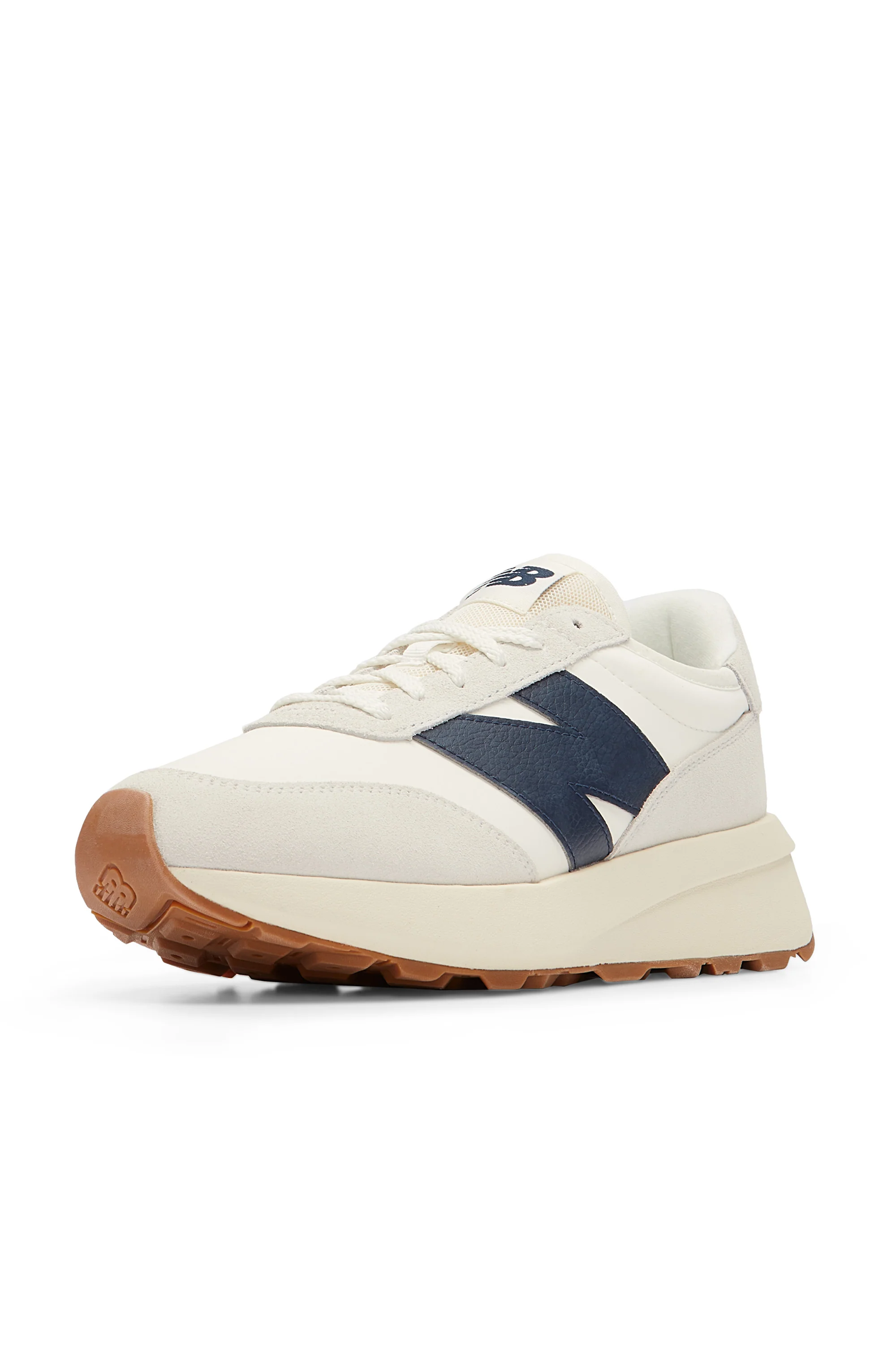 New Balance 370 Trainer Sea Salt & Navy - Image 6
