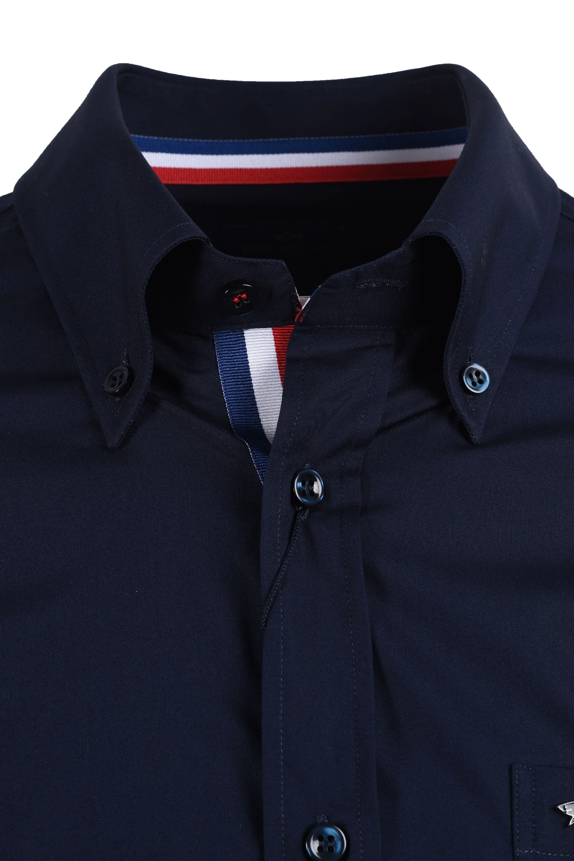 Paul And Shark Button Down Collar Cotton Shirt Navy - Image 2