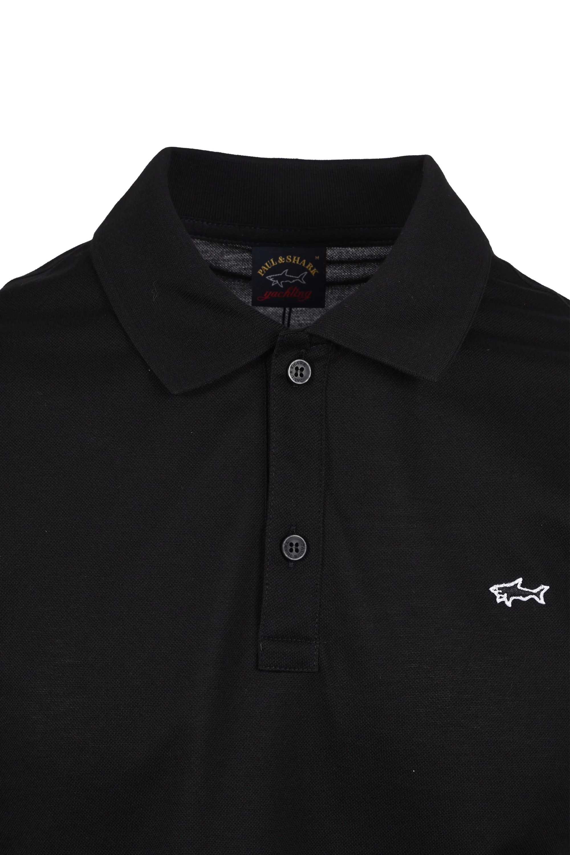 Paul And Shark Polo Shirt Black - Image 2