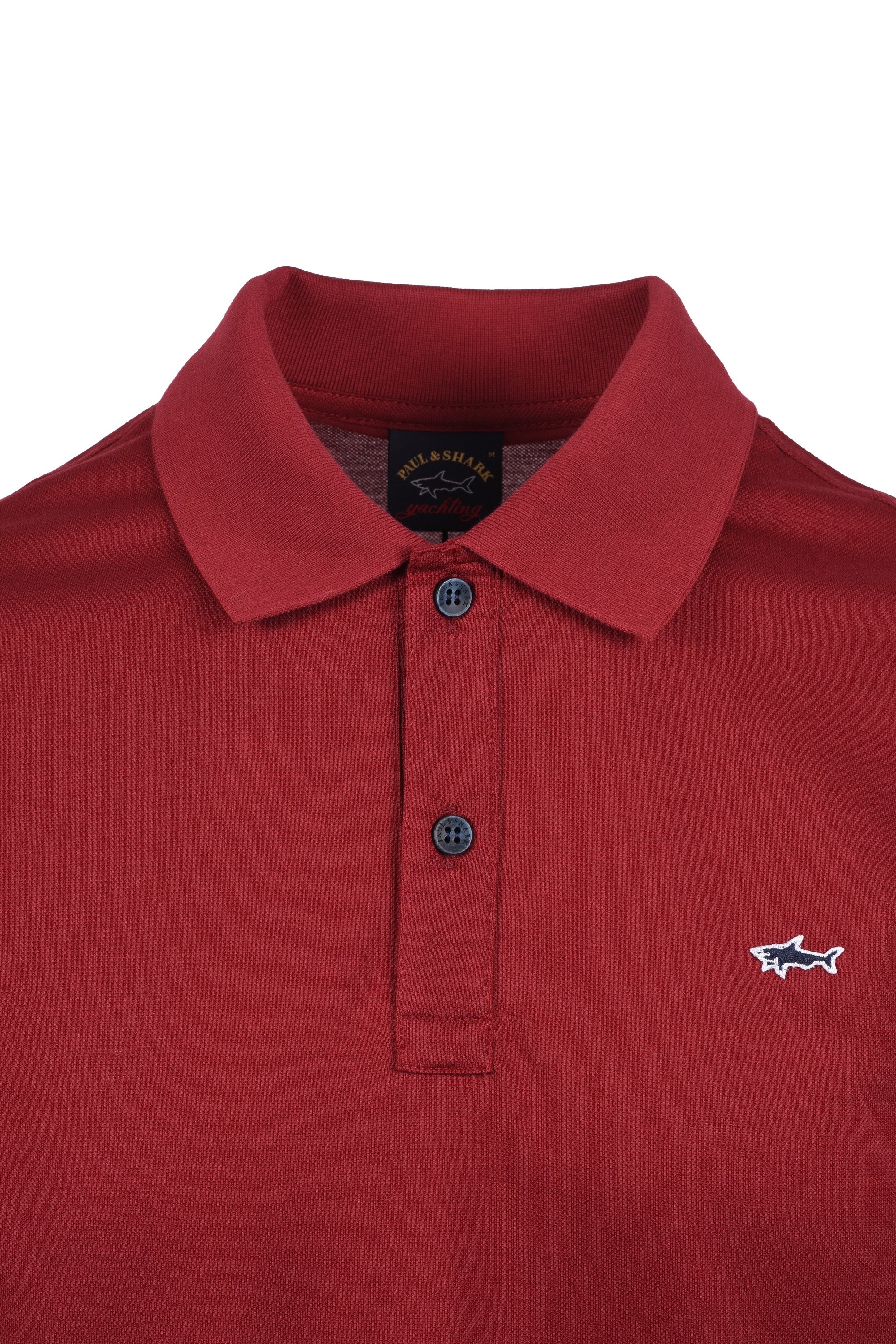 Paul And Shark Polo Shirt Burgundy - Image 2