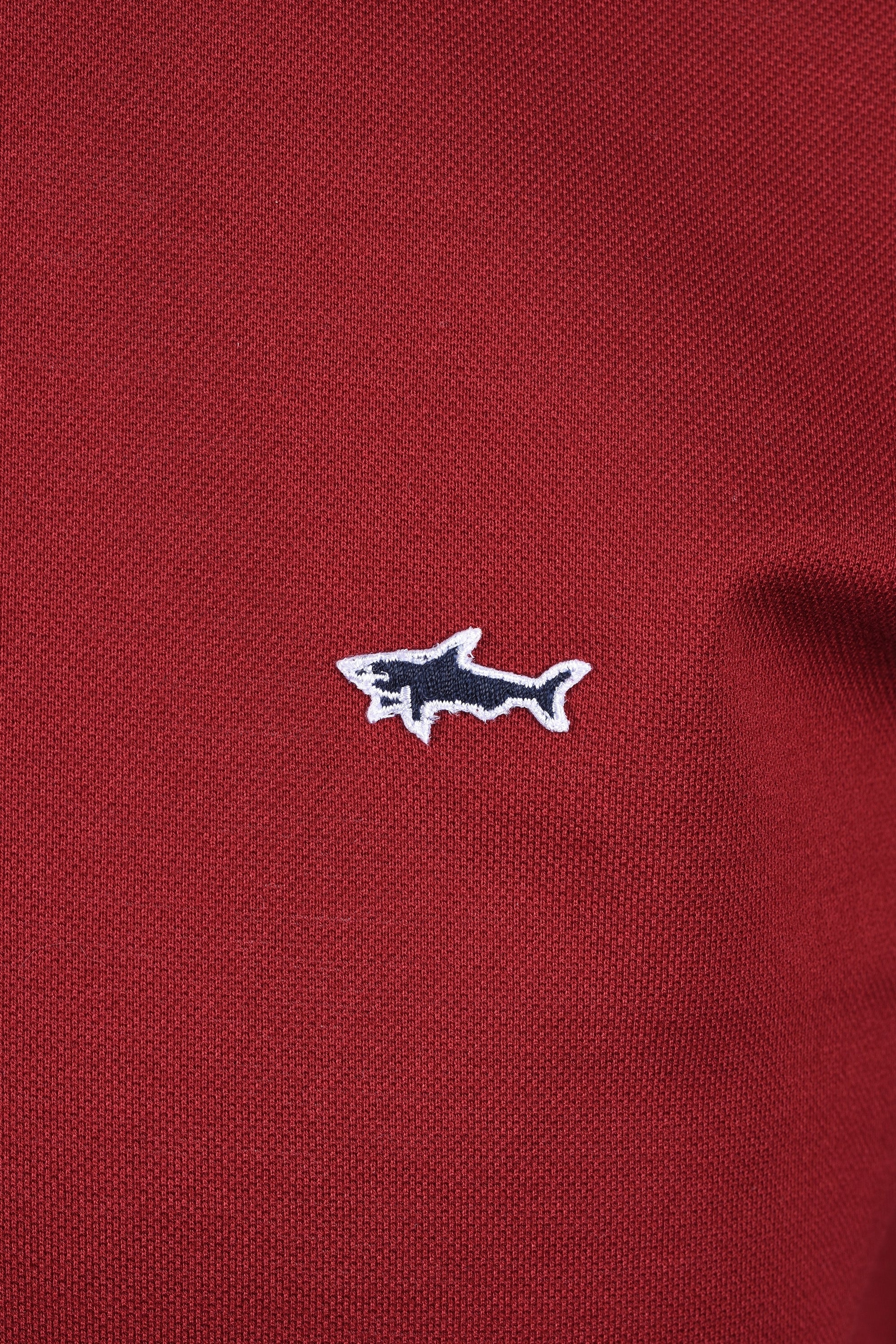 Paul And Shark Polo Shirt Burgundy - Image 3