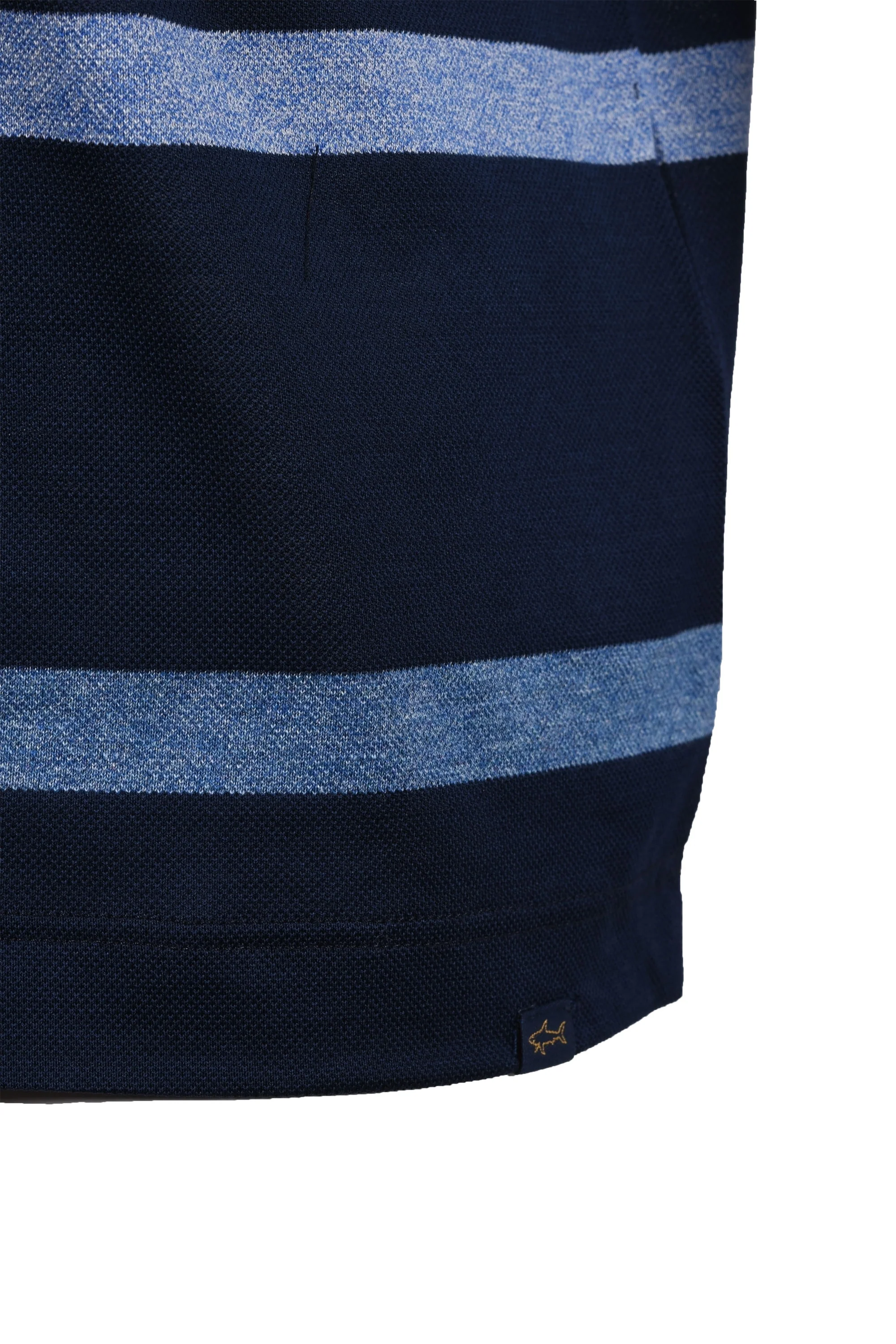 Paul And Shark Polo Shirt Navy Multi Stripe - Image 3
