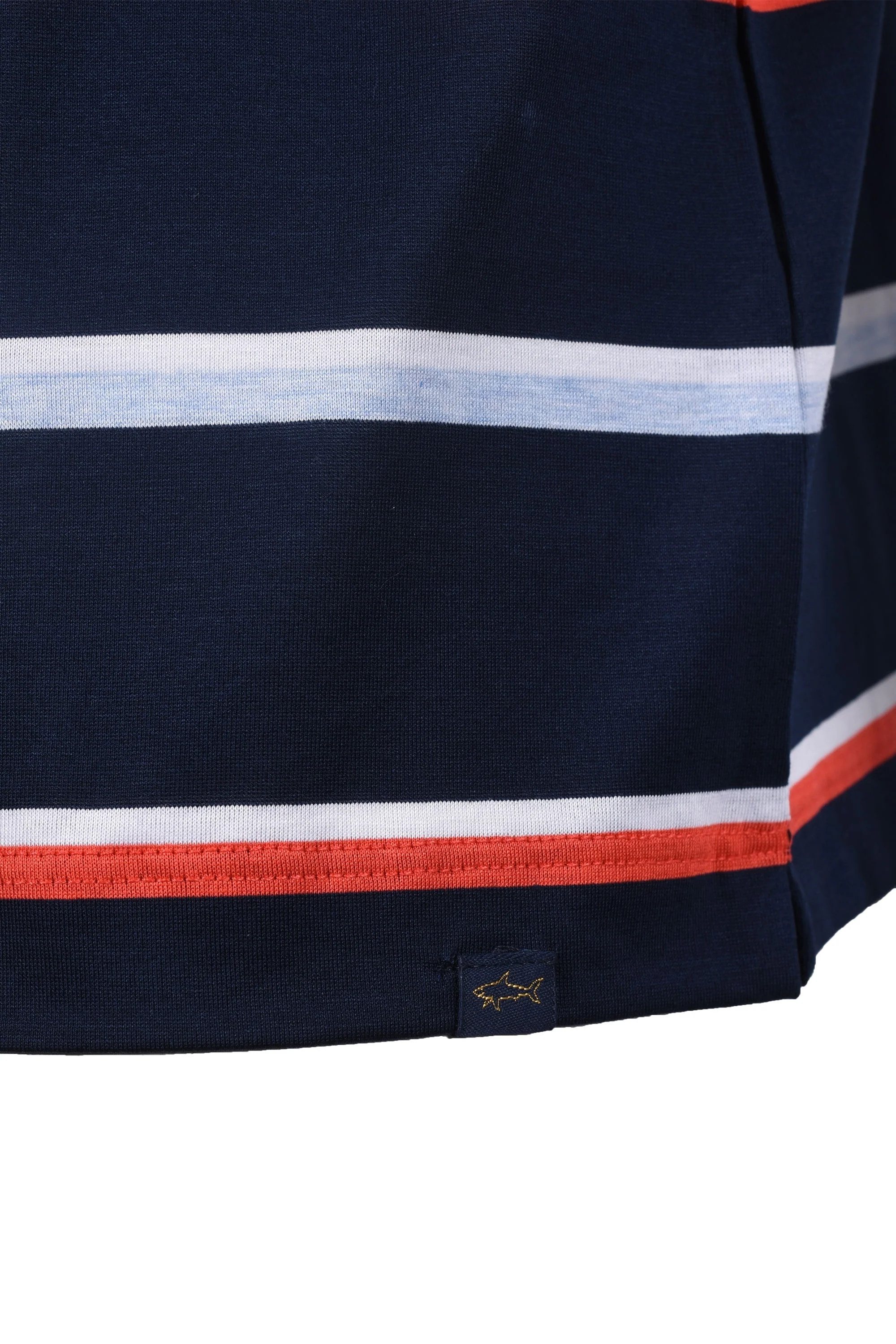 Paul And Shark Polo Stripe Navy/Red - Image 3