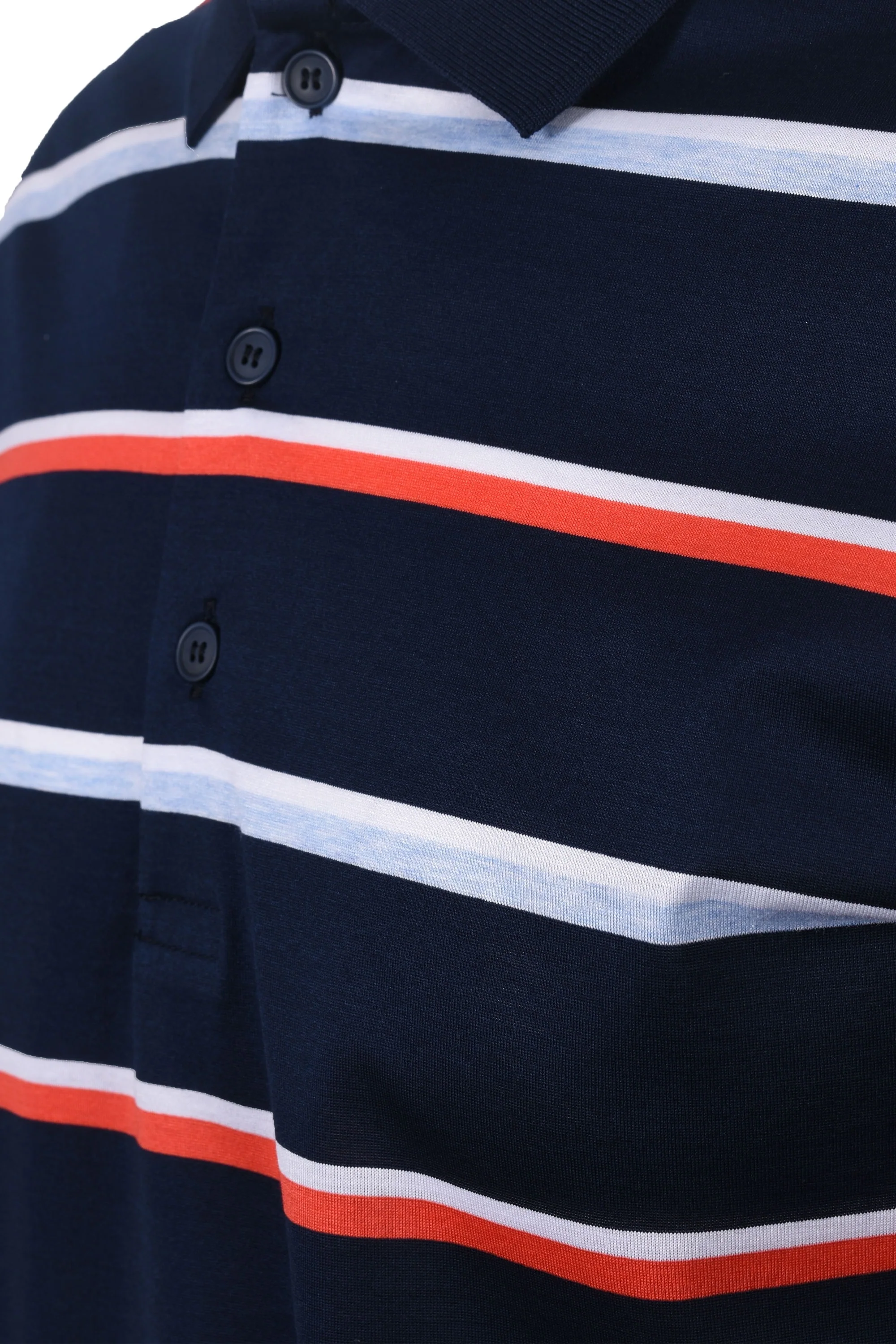 Paul And Shark Polo Stripe Navy/Red - Image 4