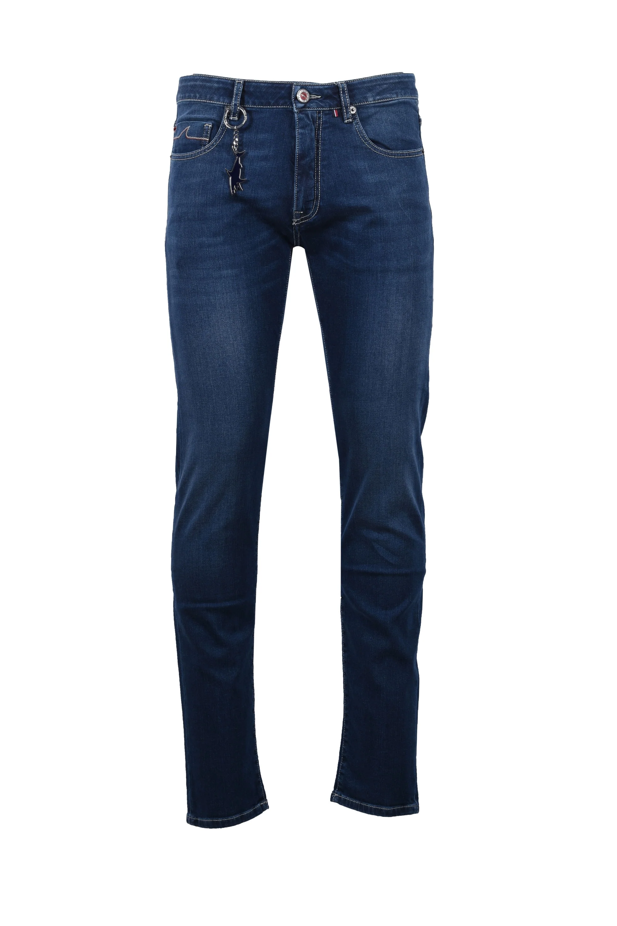 Paul And Shark Red Rivet Jeans Light Denim - Image 2