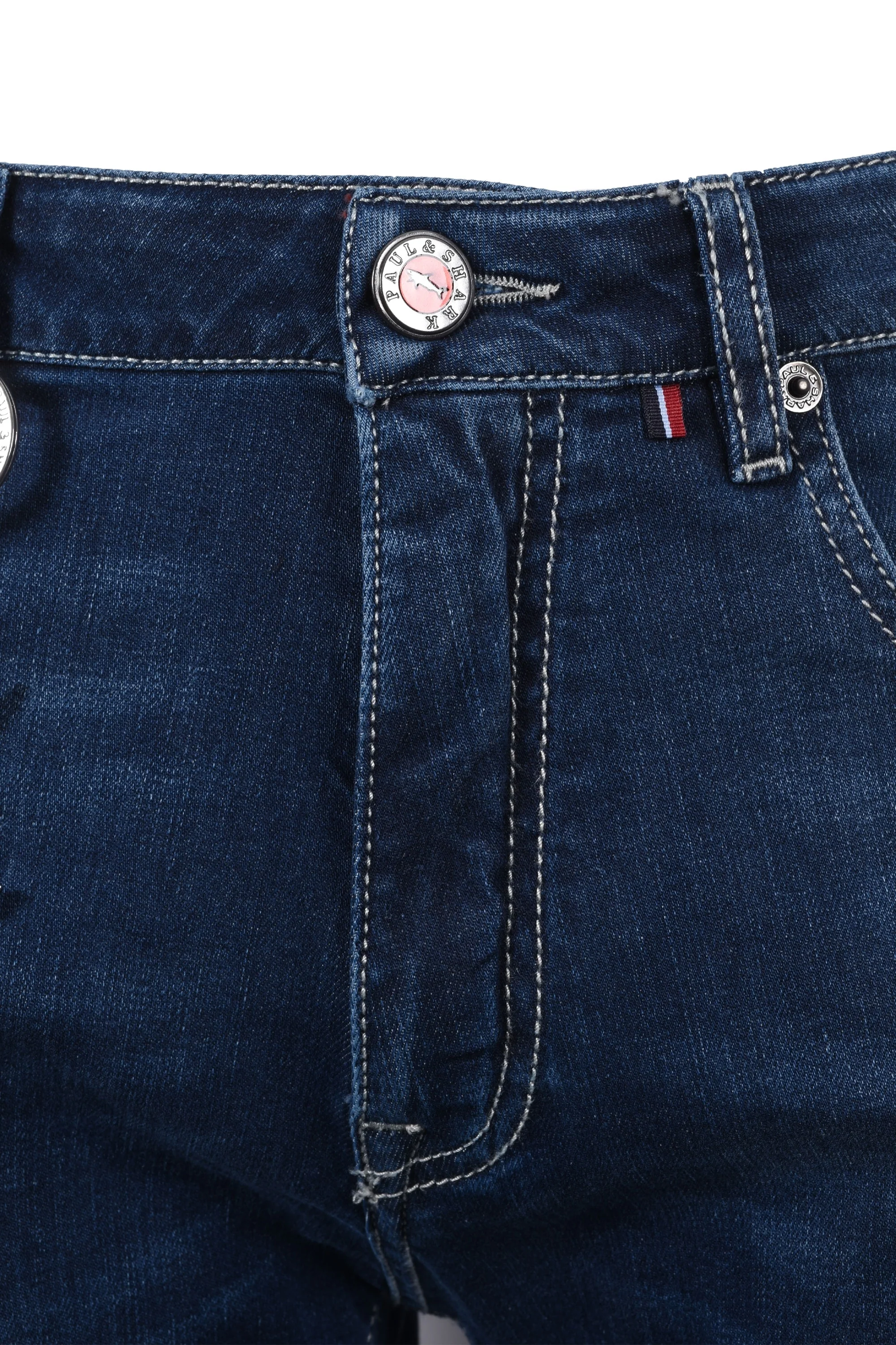 Paul And Shark Red Rivet Jeans Light Denim - Image 3