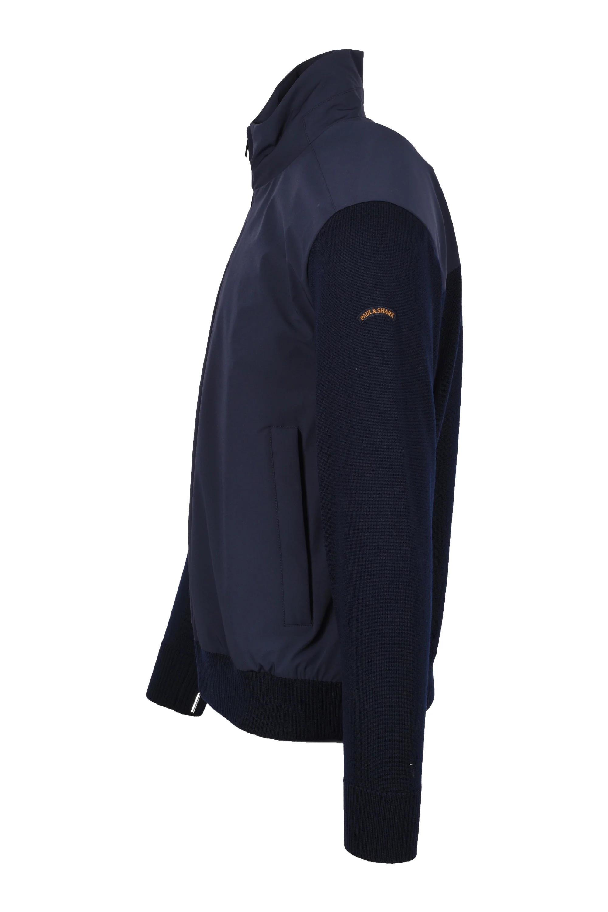 Paul & Shark Mix Media Jacket Navy - Image 4