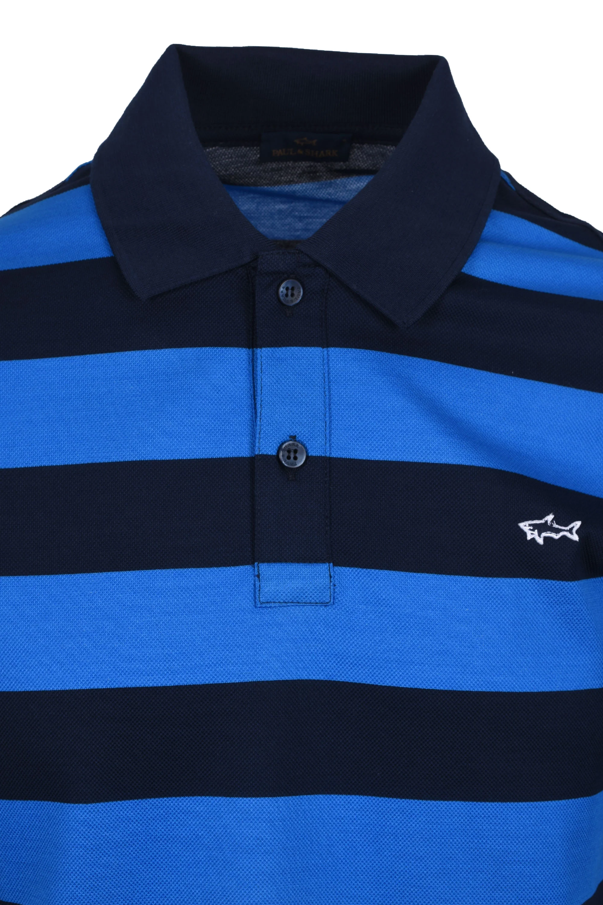 Paul & Shark POLO NAVY/BLUE STRIPE - Image 2