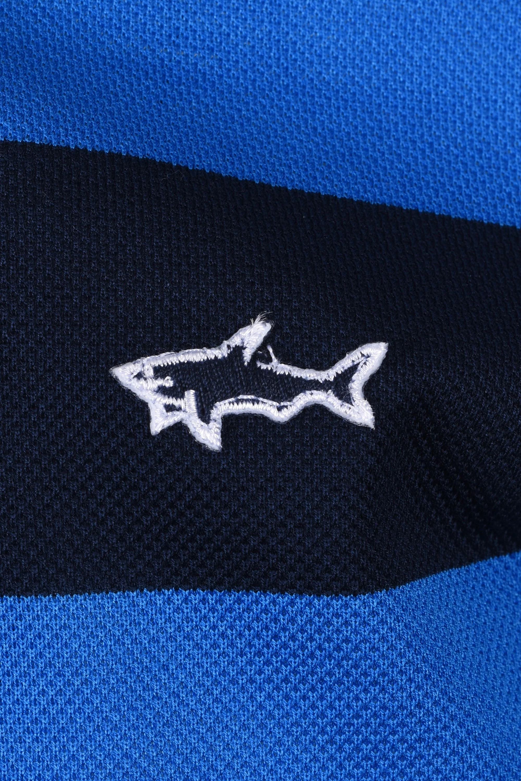 Paul & Shark POLO NAVY/BLUE STRIPE - Image 3