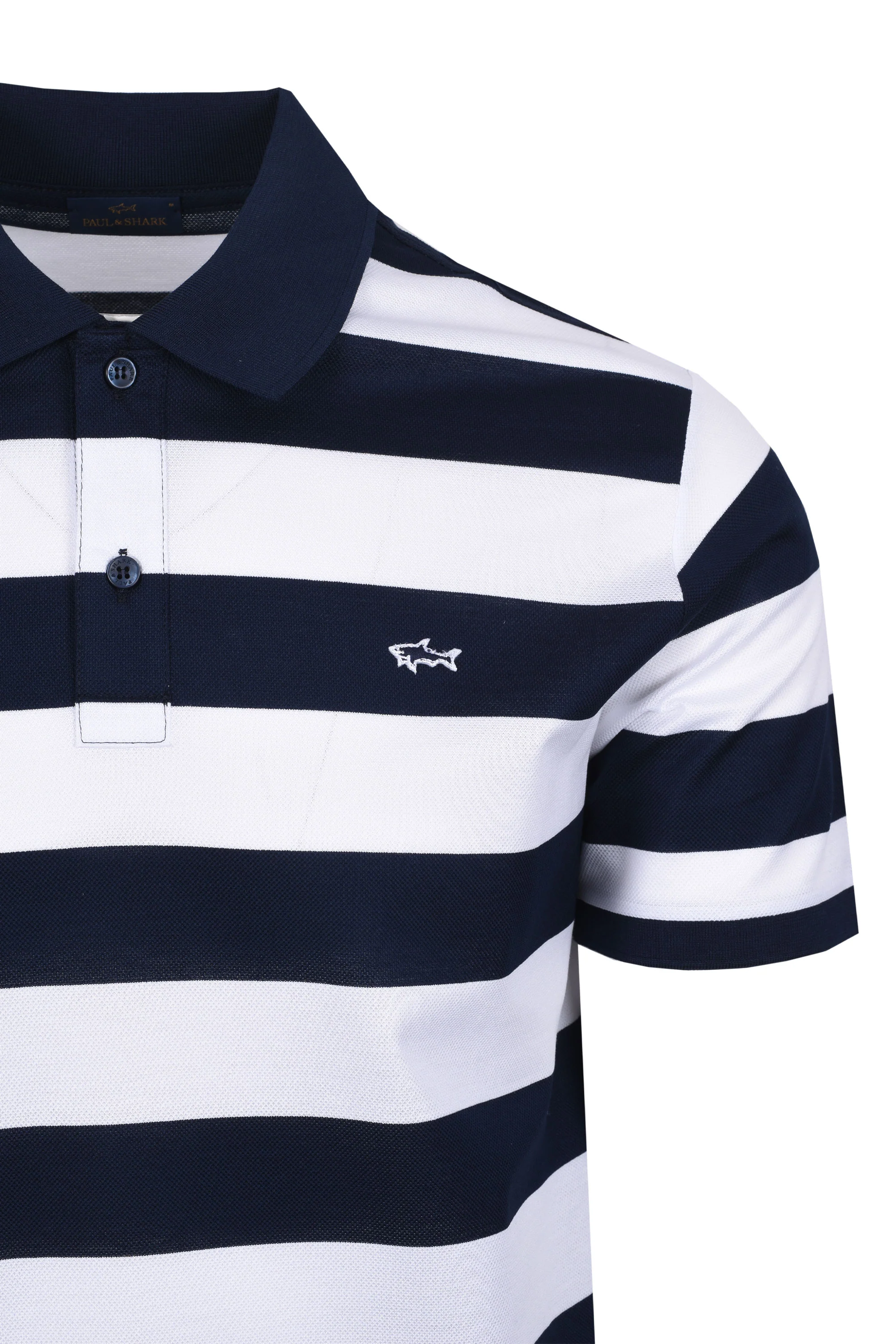 Paul & Shark POLO NAVY/WHITE STRIPE - Image 2