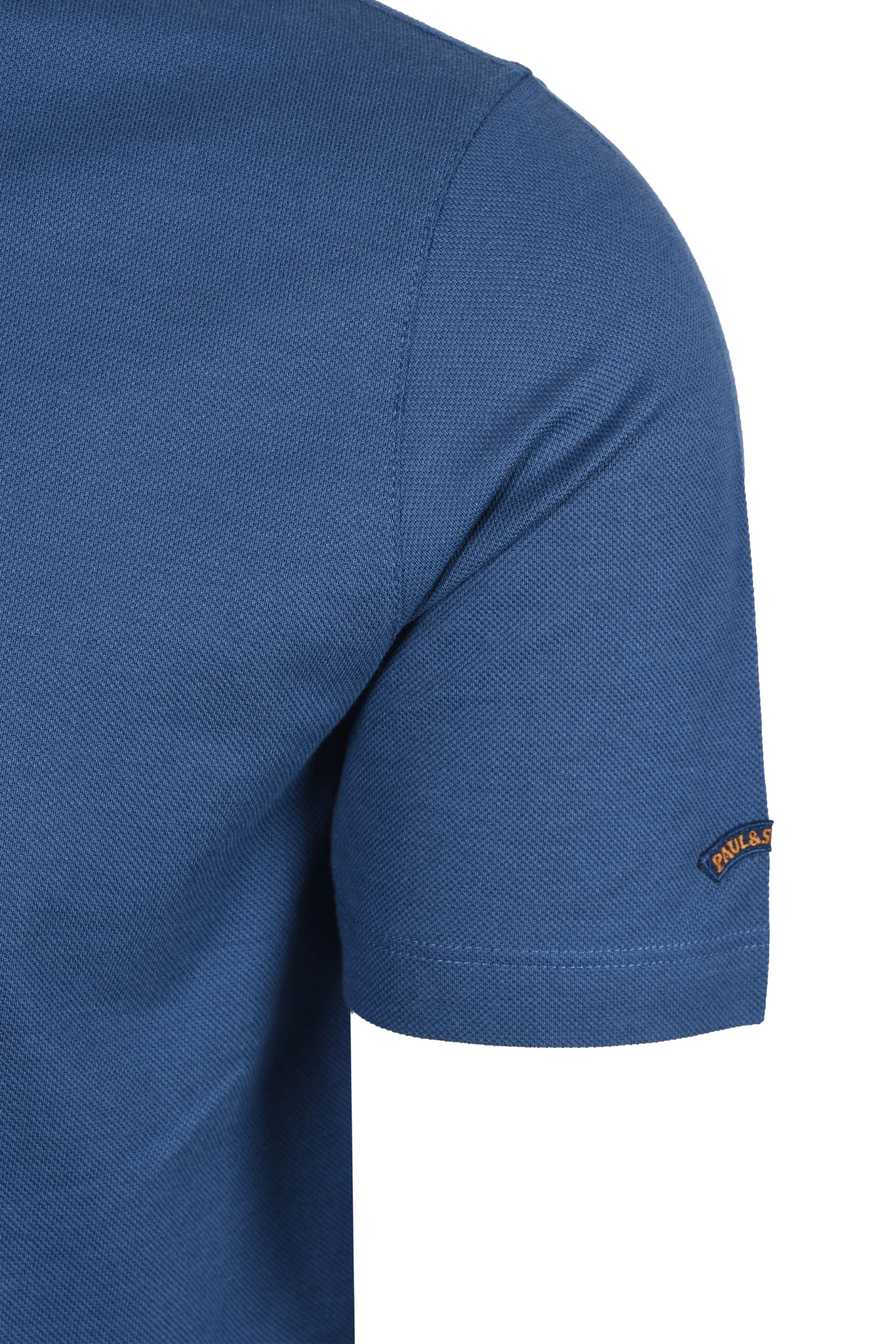 Paul & Shark Tipped Polo Shirt Blue - Image 3