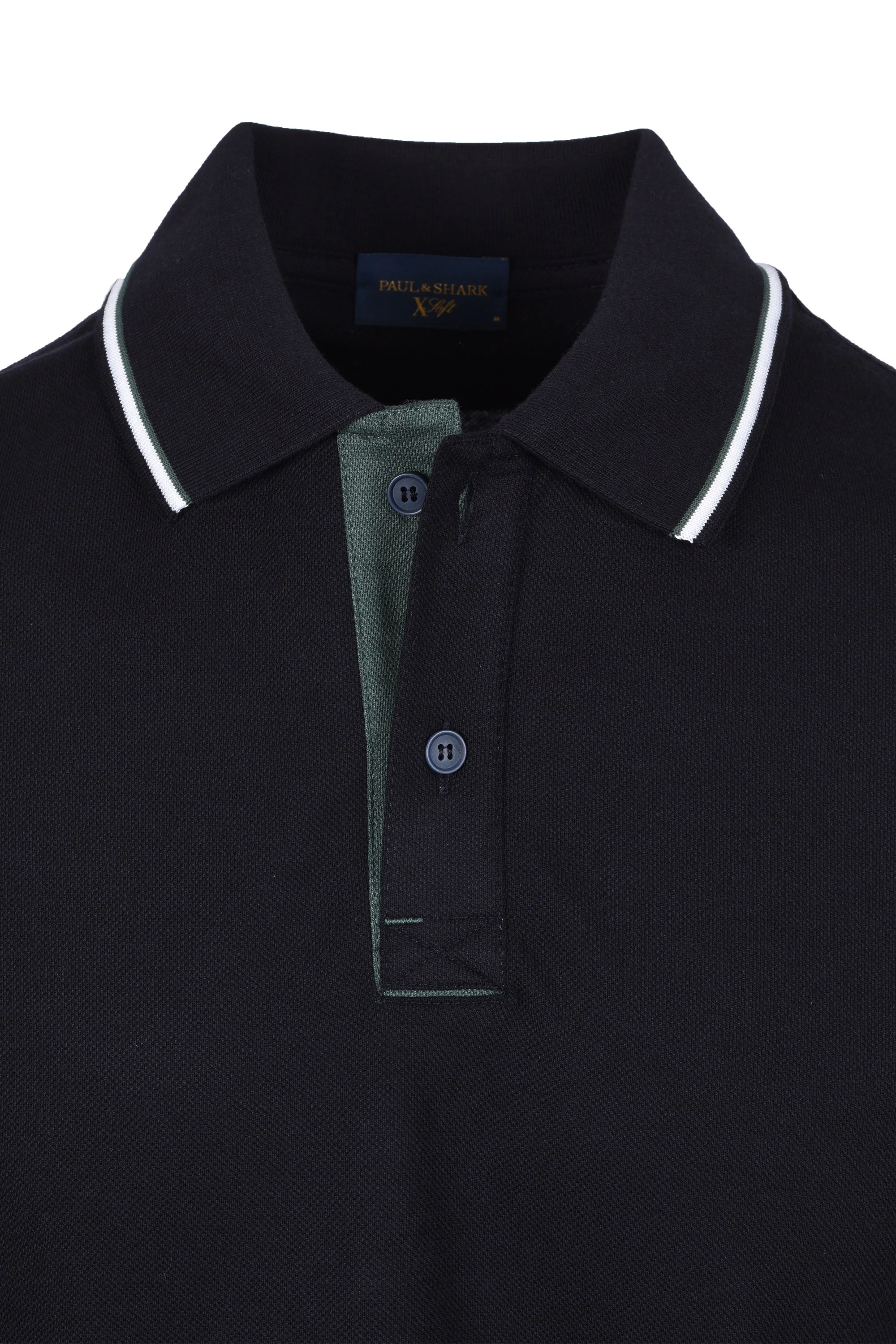 Paul & Shark Tipped Polo Shirt Navy - Image 2