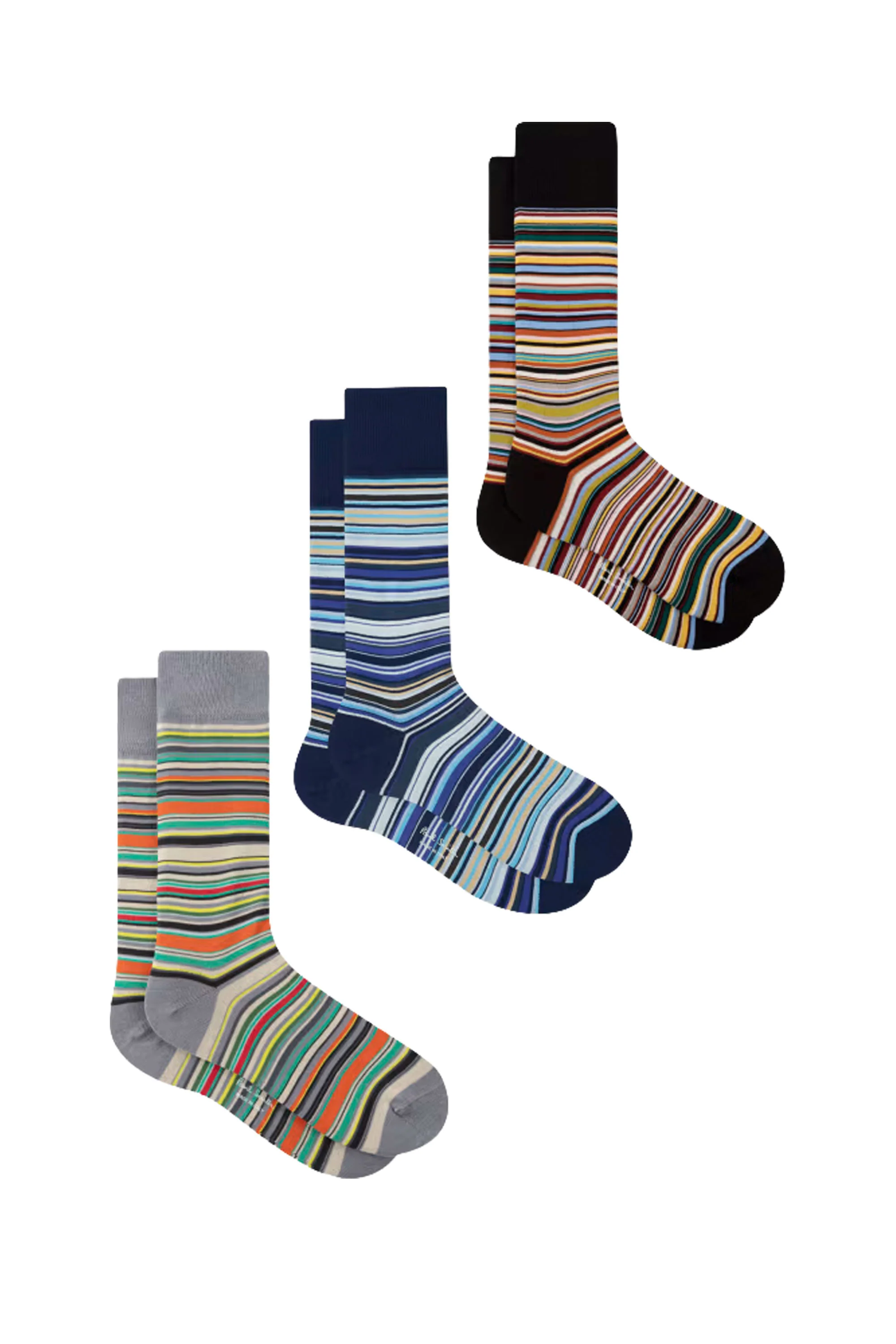 PAUL SMITH 3 PACK SOCKS MULTI COLOURED - Image 2