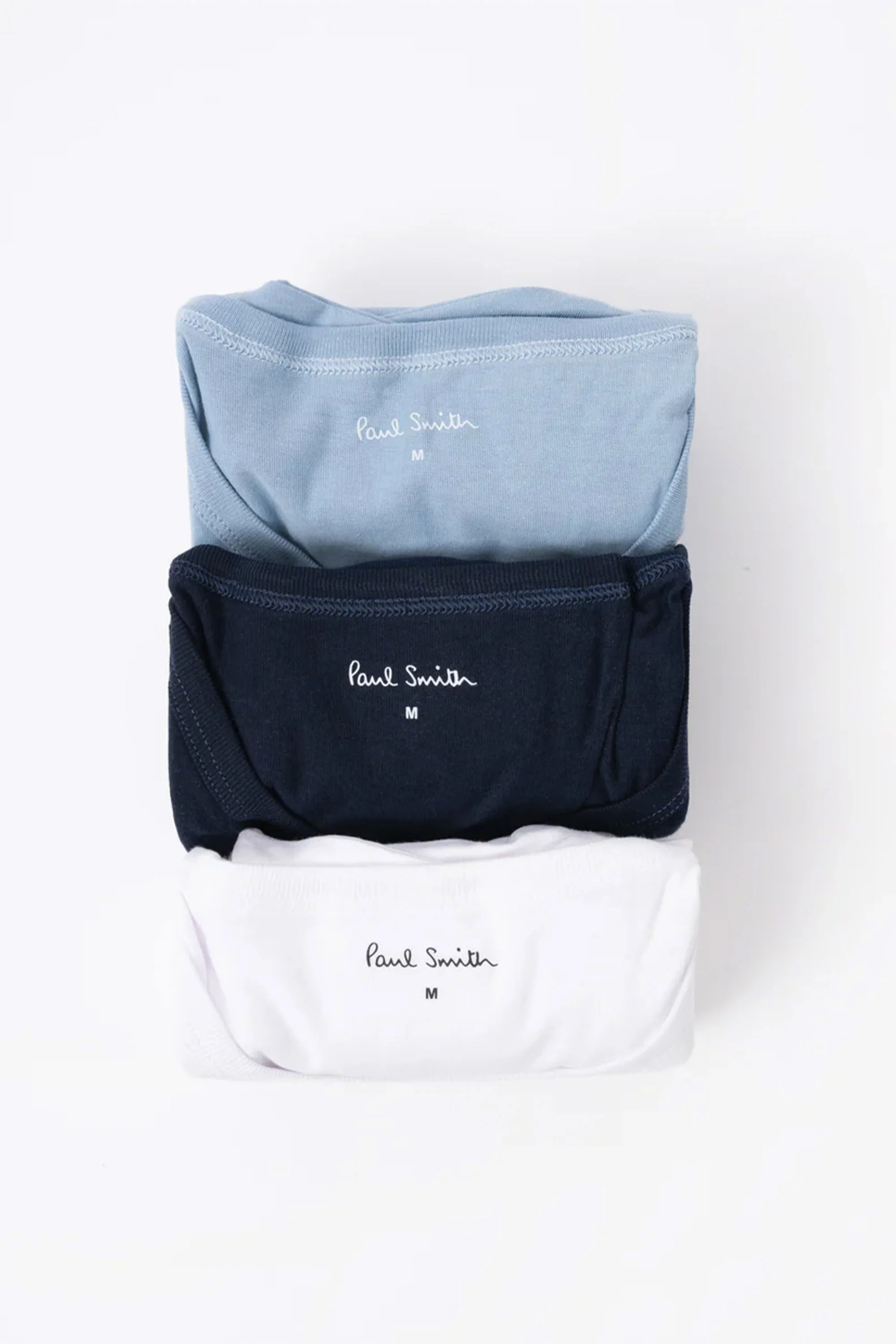 PAUL SMITH 3 PACK T-SHIRT WHITE/NAVY/BLUE - Image 2