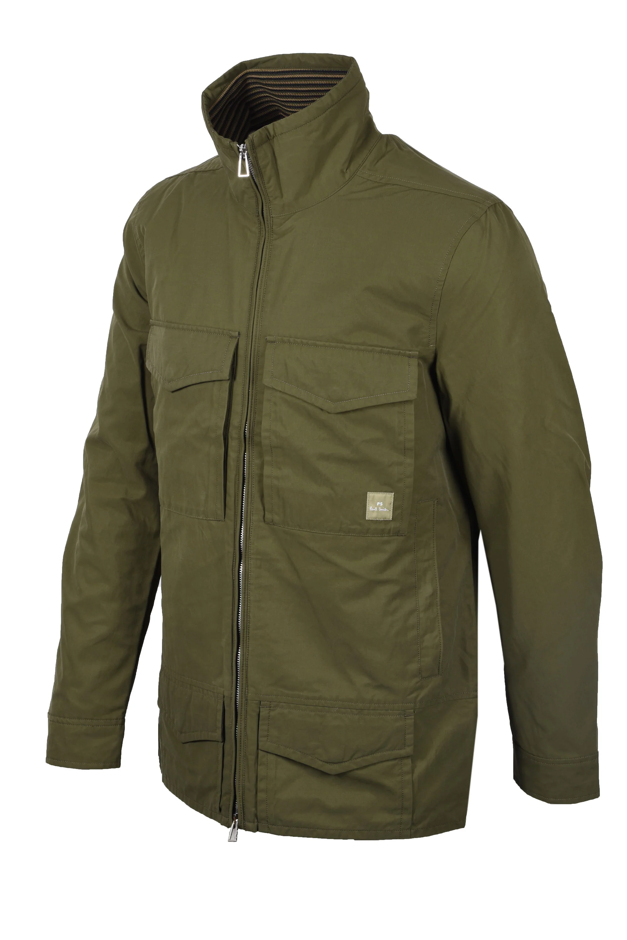 Paul Smith Four Pocket Jacket Olive - Image 2
