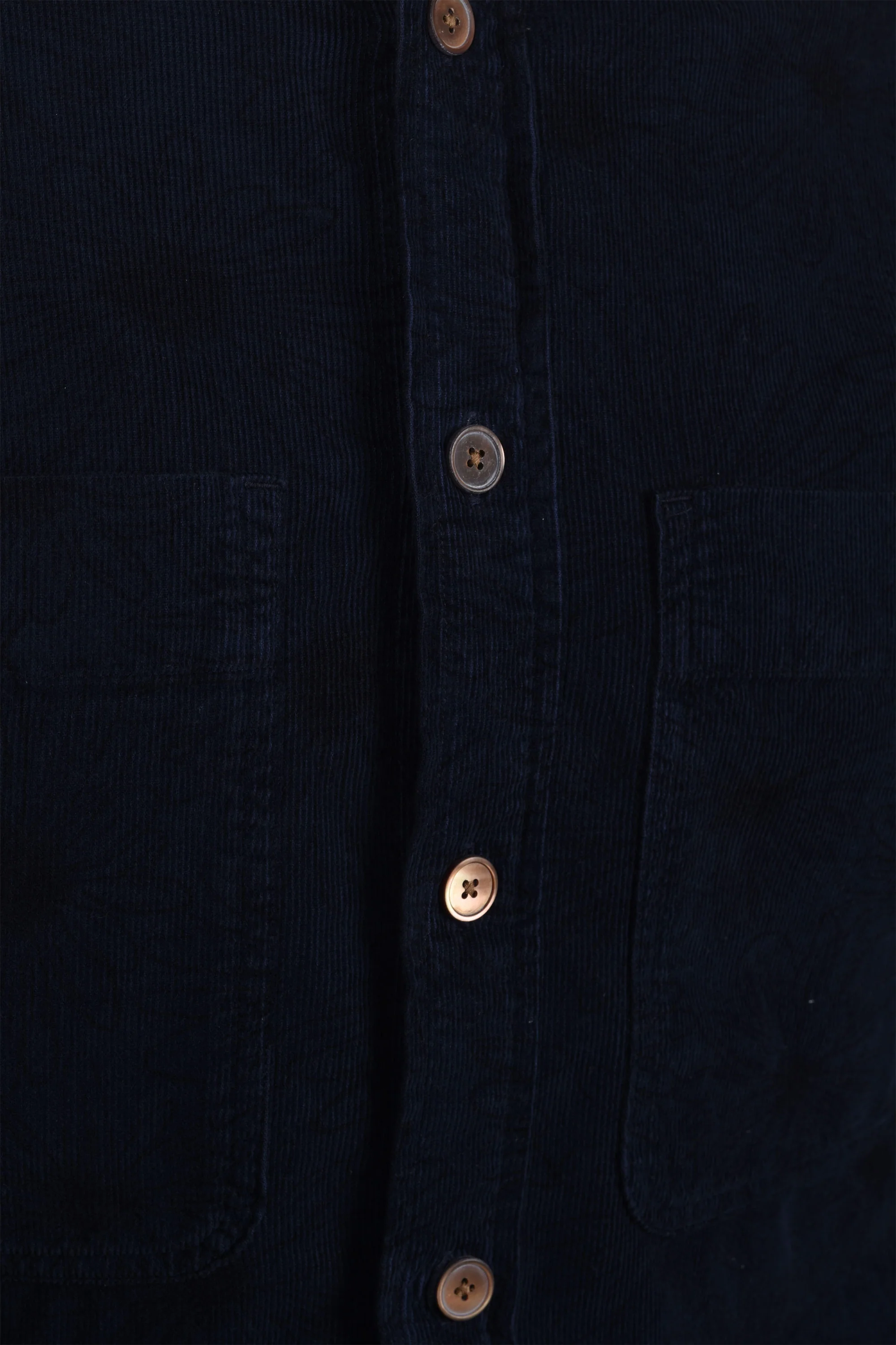 Paul Smith Casual Fit Corduroy Floral Shirt Dark Navy - Image 3
